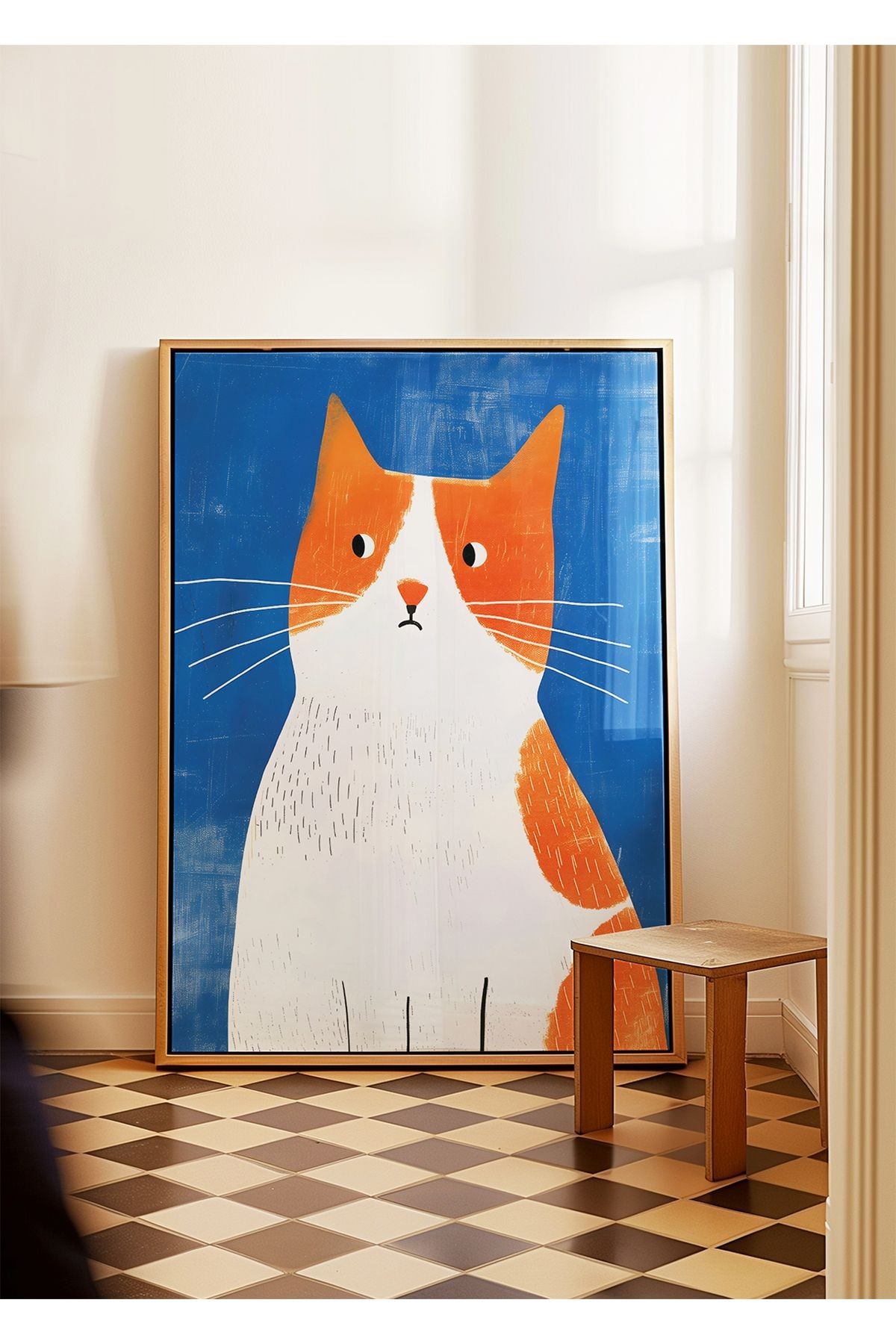Kedi Poster - Kedi Koleksiyonu 4 - Tablo Ölçülerinde Çerçevesiz Poster