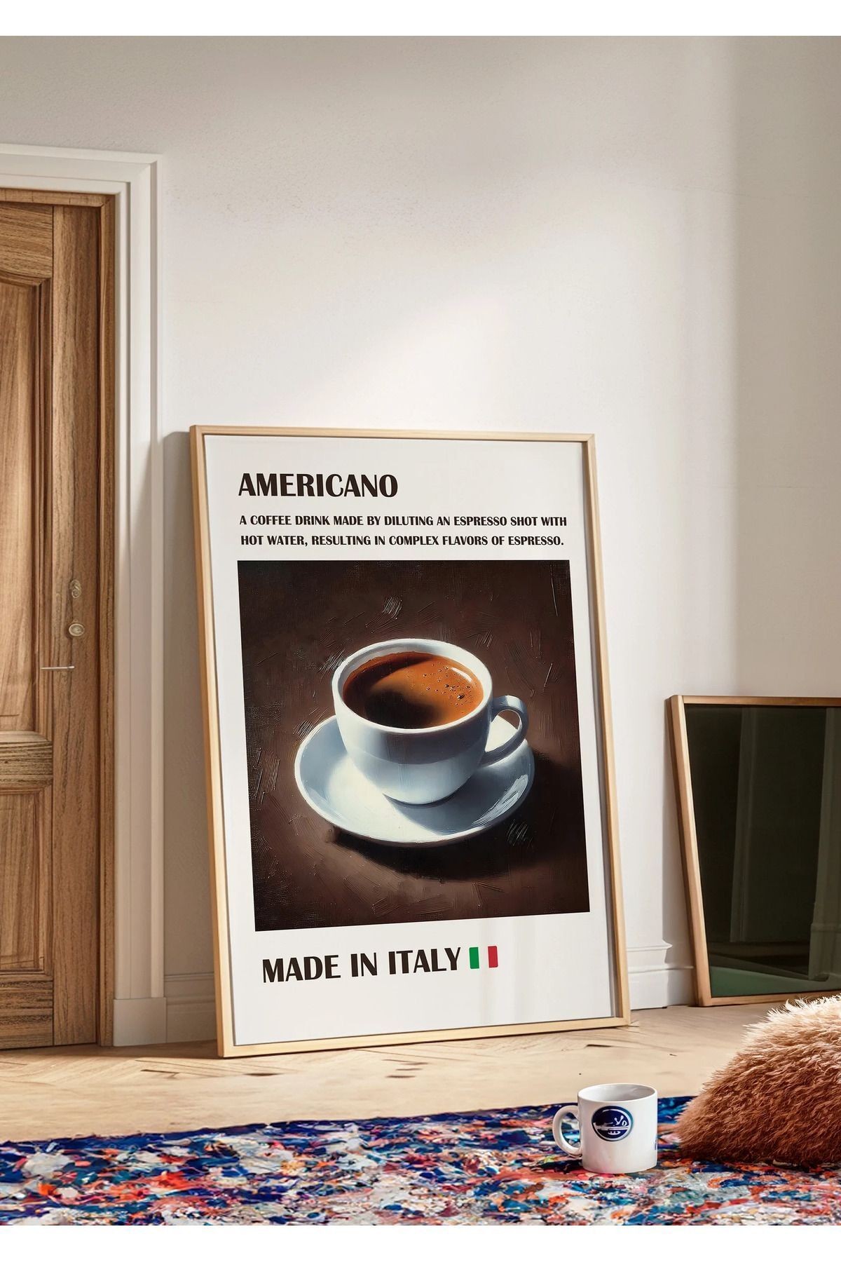Americano - Kahve Posteri - Tablo Ölçülerinde Çerçevesiz Poster
