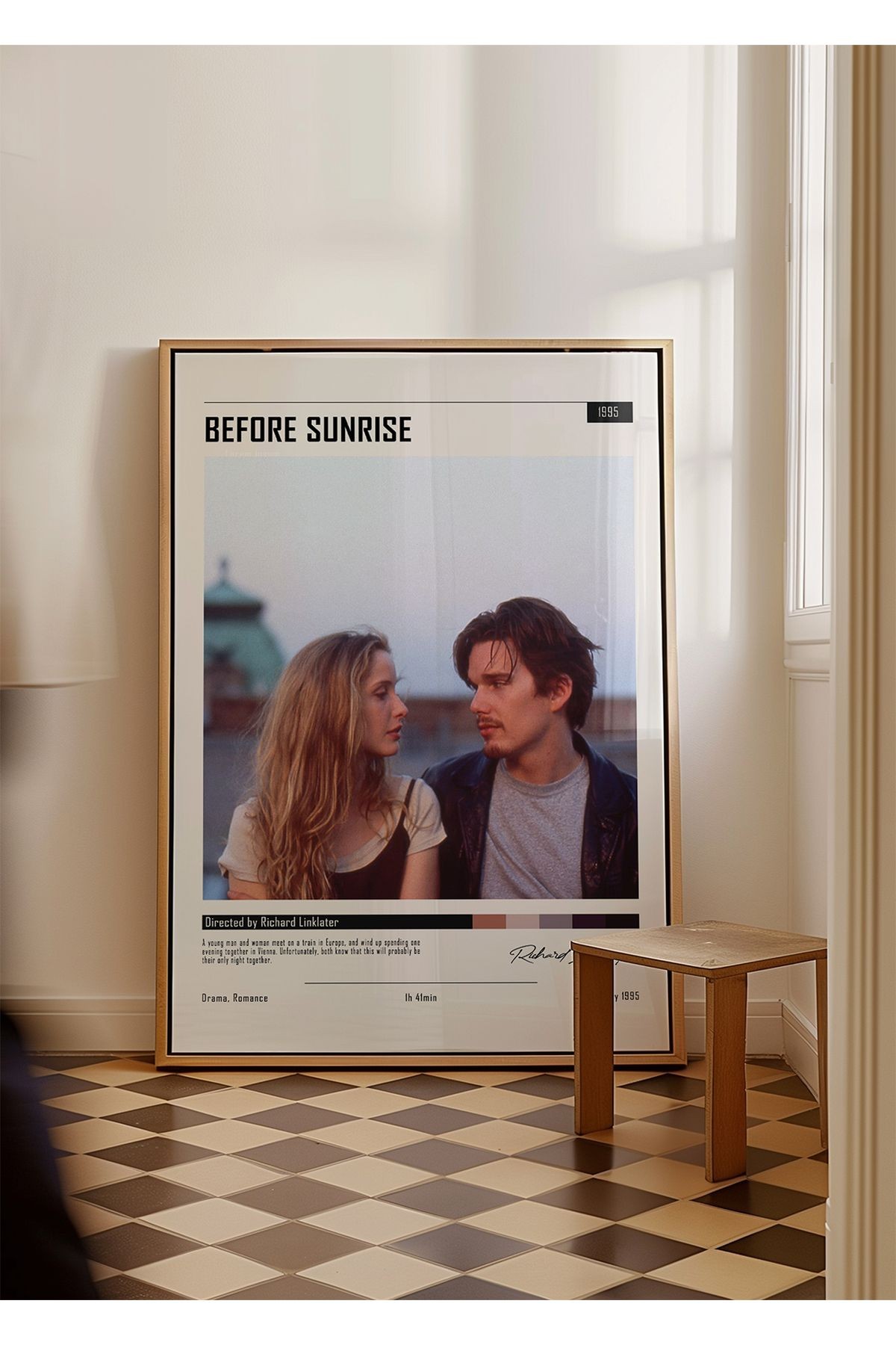 Before Sunrise Poster - Tablo Ölçülerinde Ve Yüksek Çözünürlükte Çerçevesiz Film Posteri