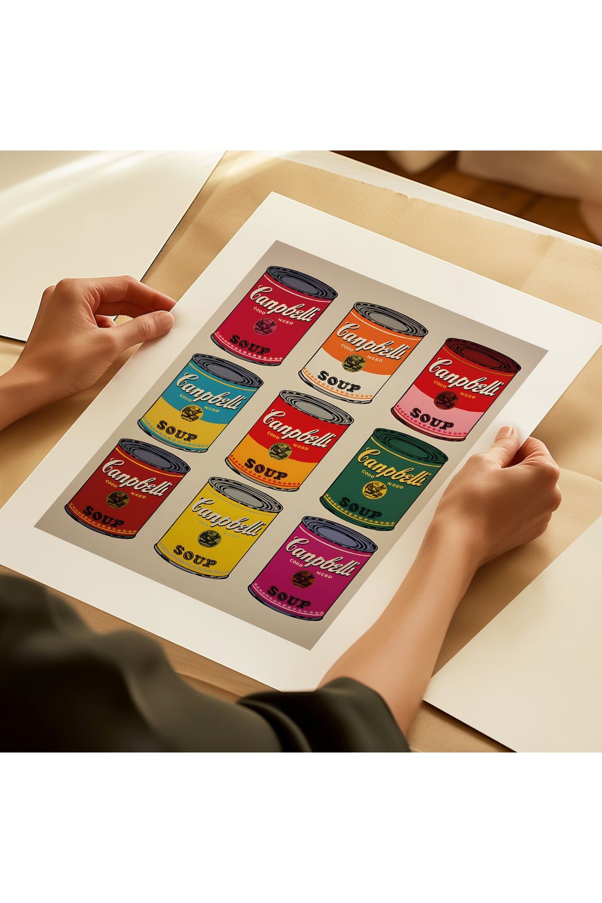 Andy Warhol Poster - Tablo Ölçülerinde Çerçevesiz Poster