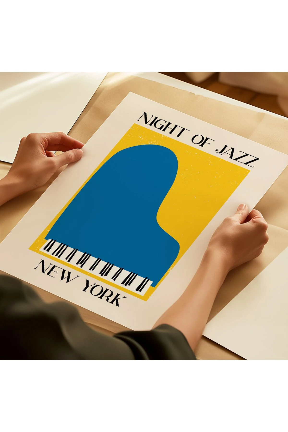 Müzik Koleksiyonu - Piyano - Çerçevesiz Poster