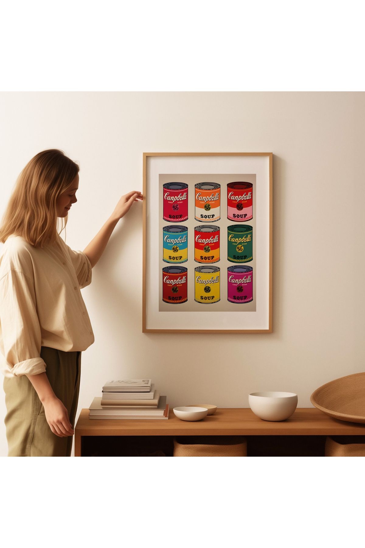 Andy Warhol Poster - Tablo Ölçülerinde Çerçevesiz Poster