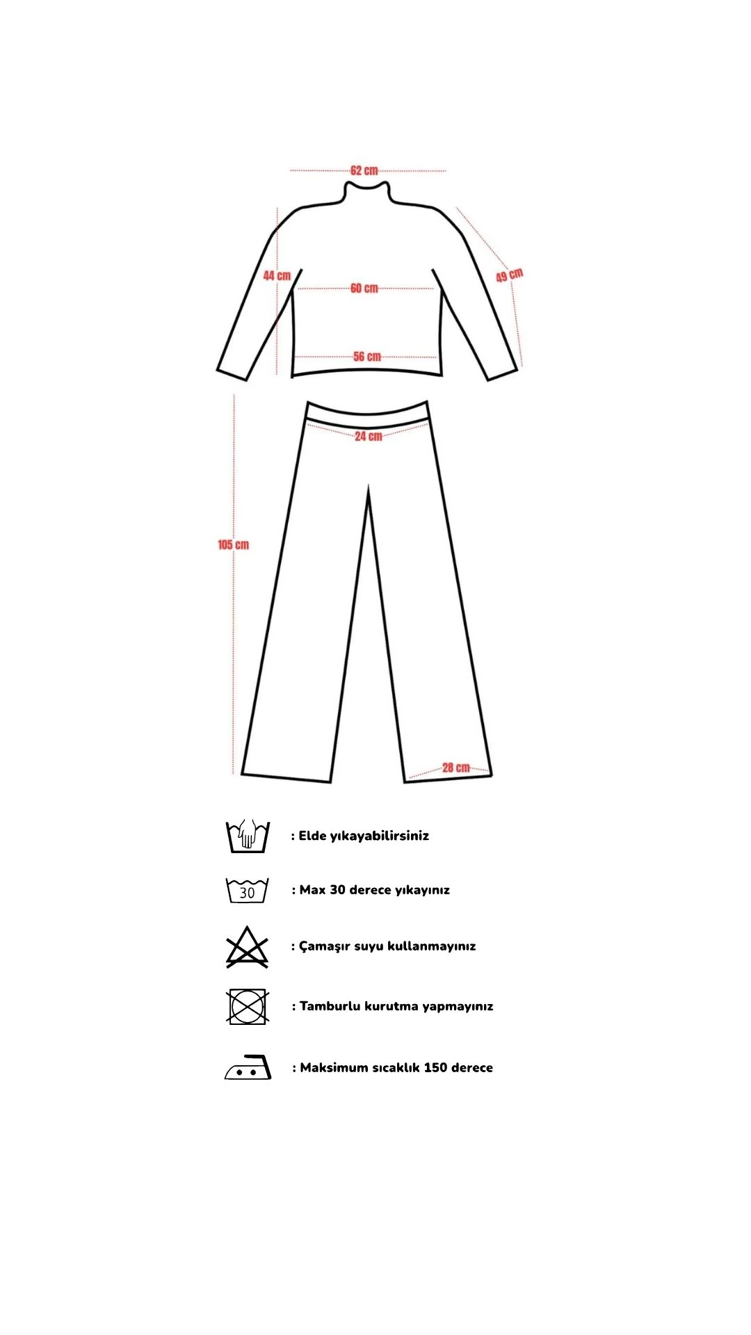 Bisiklet Yaka Crop Kazak Yırtmaçlı Pantolon Triko Alt-Üst Takım