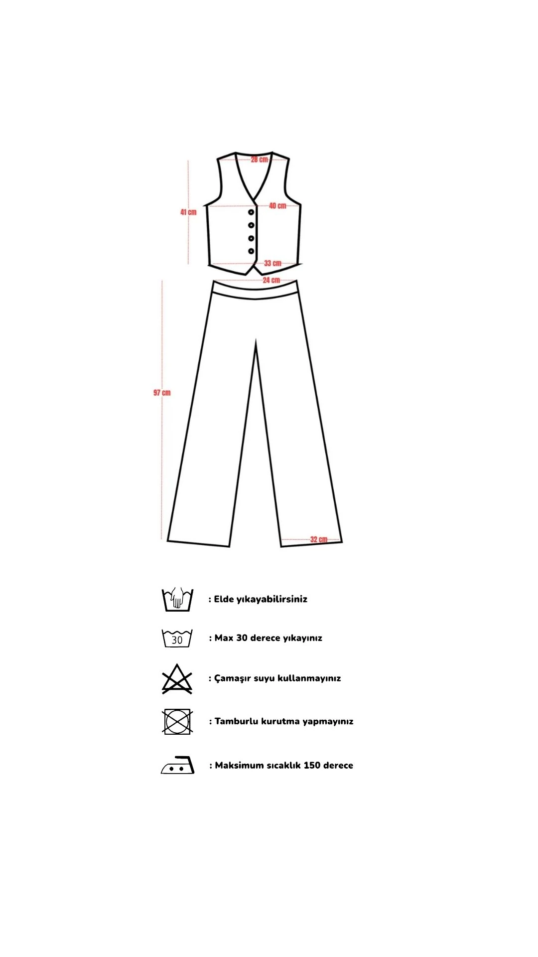 Klasik Yelek Pantolon Alt-Üst Triko Takım