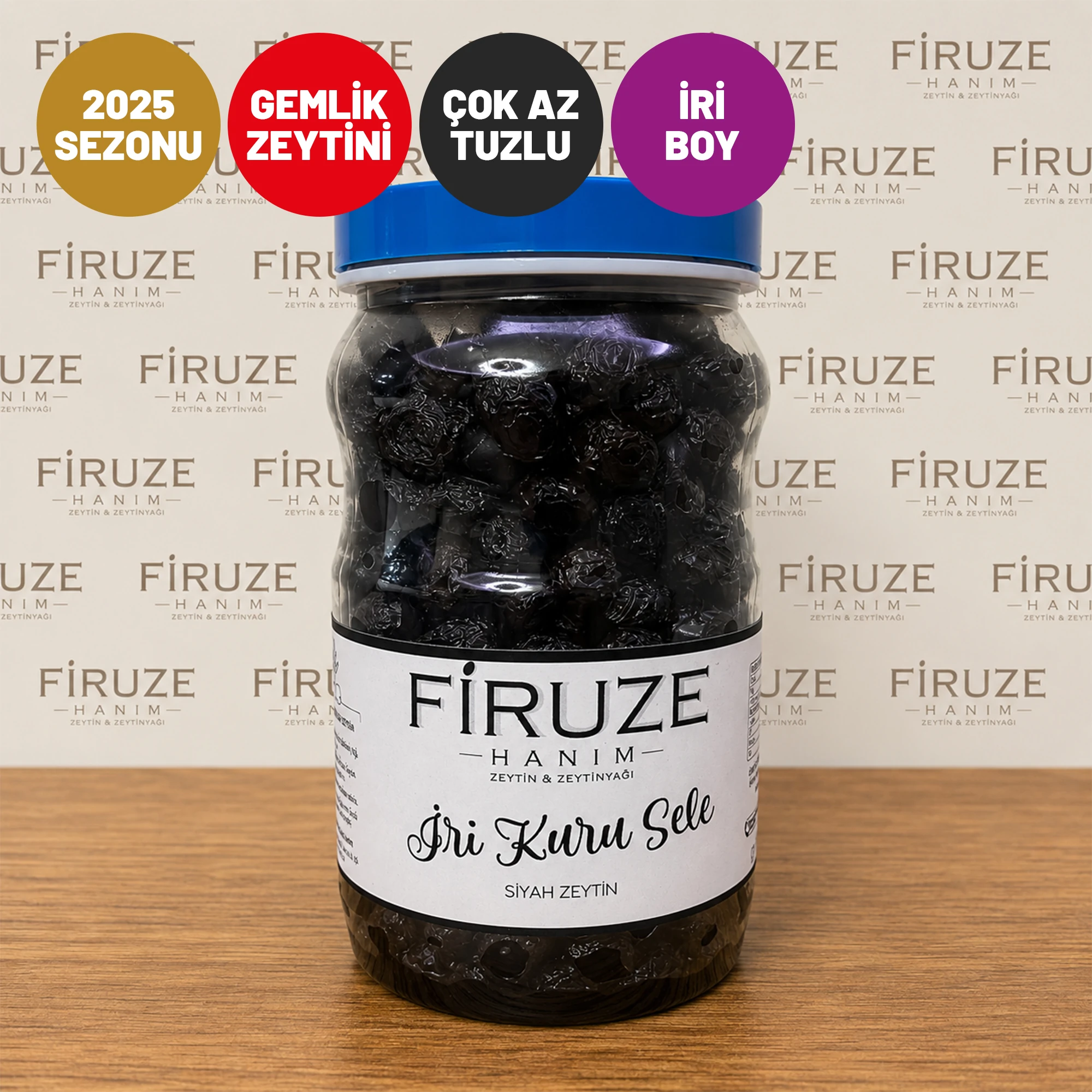 İri Boy Gemlik Elite Kuru Sele Siyah Zeytin
