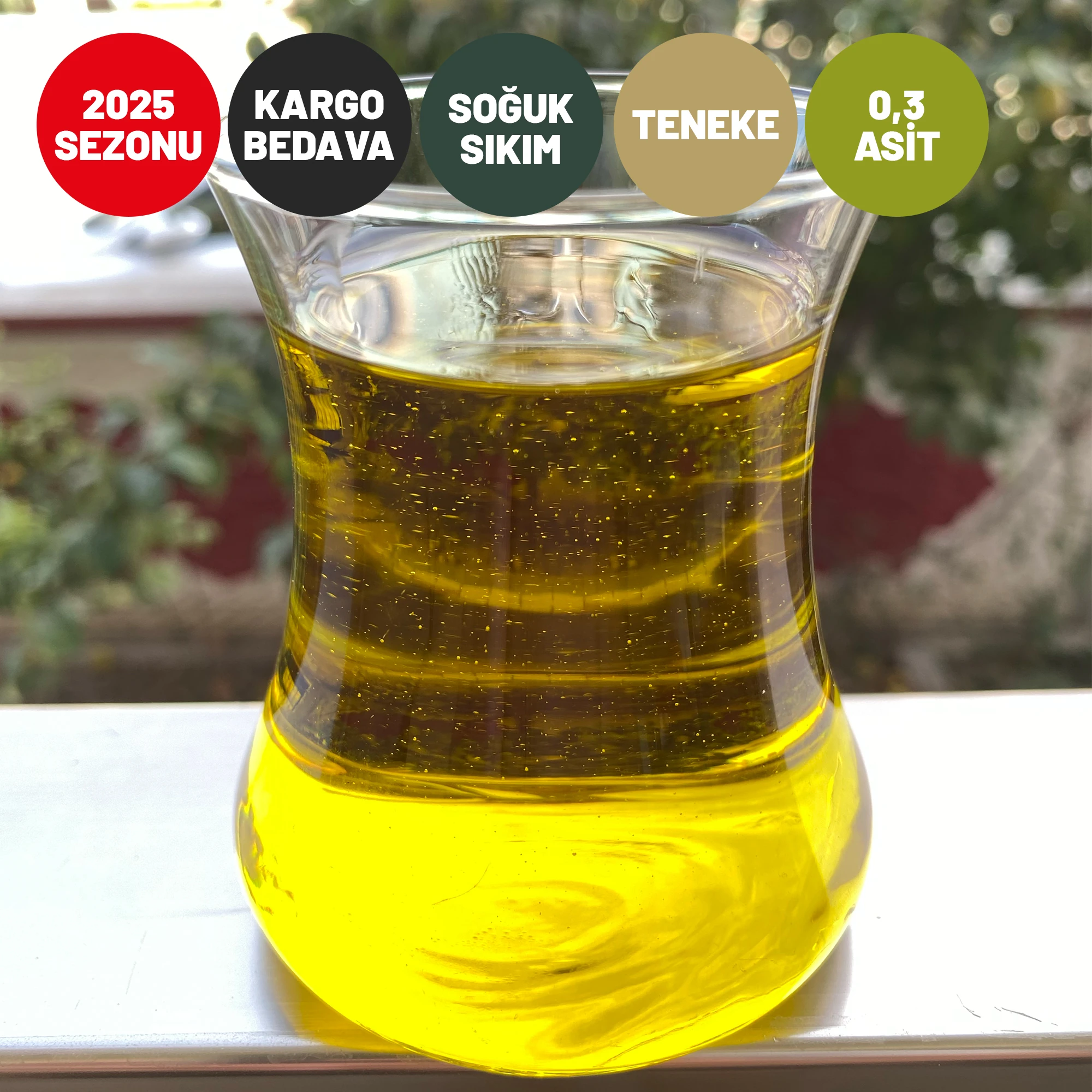 Olgun Hasat Soğuk Sıkım Sızma Zeytinyağı - 2025 Sezonu (5 Litre)