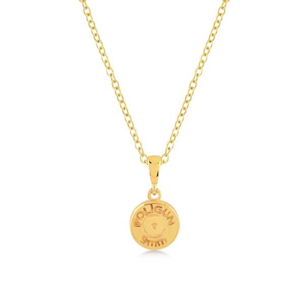 Gold plated 9mm Capsule Head Necklace