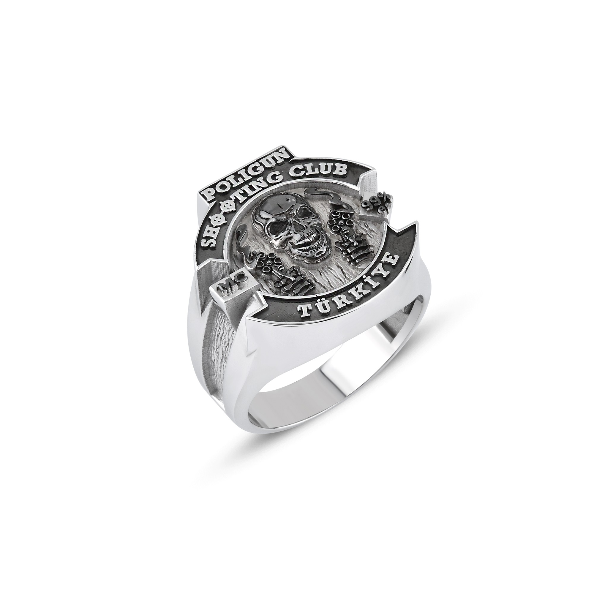 Silver Poligun MC Ring - Silver Color