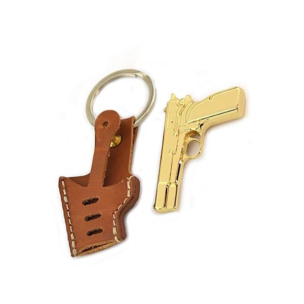 Miniature 14th Case Keychain Gold