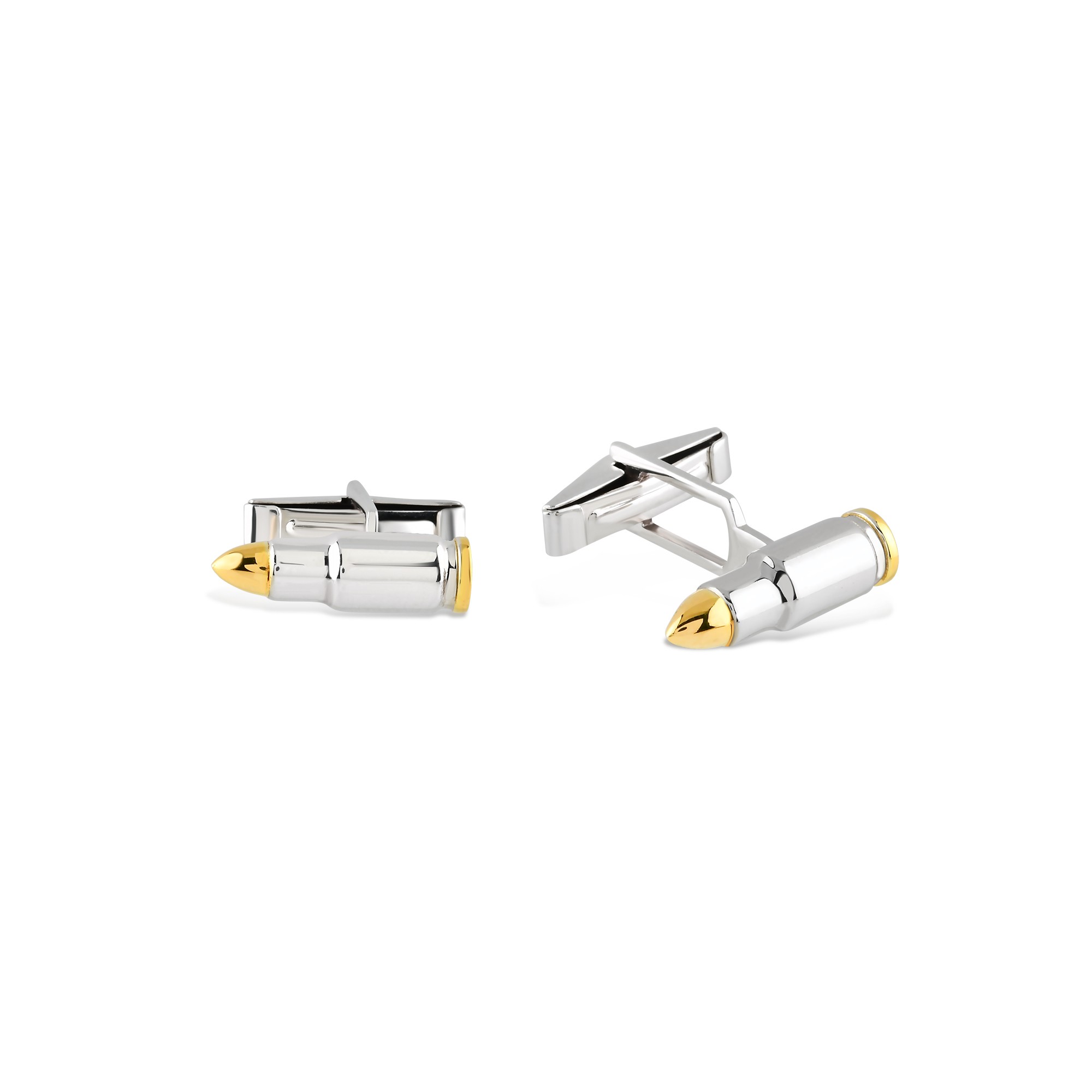 Silver Bullet Cufflink - Silver Color