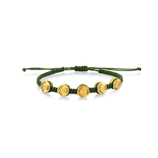 Gold Plated 7,65mm Capsule Bracelet