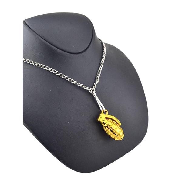 Grenade Grenade Soldier Küneye Chain Necklace - Gold Looking