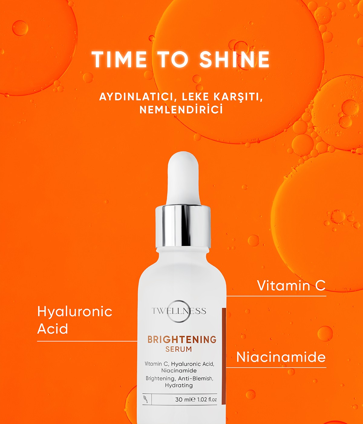 Twellness C Vitamini Aydınlatıcı Serum - 30 ml