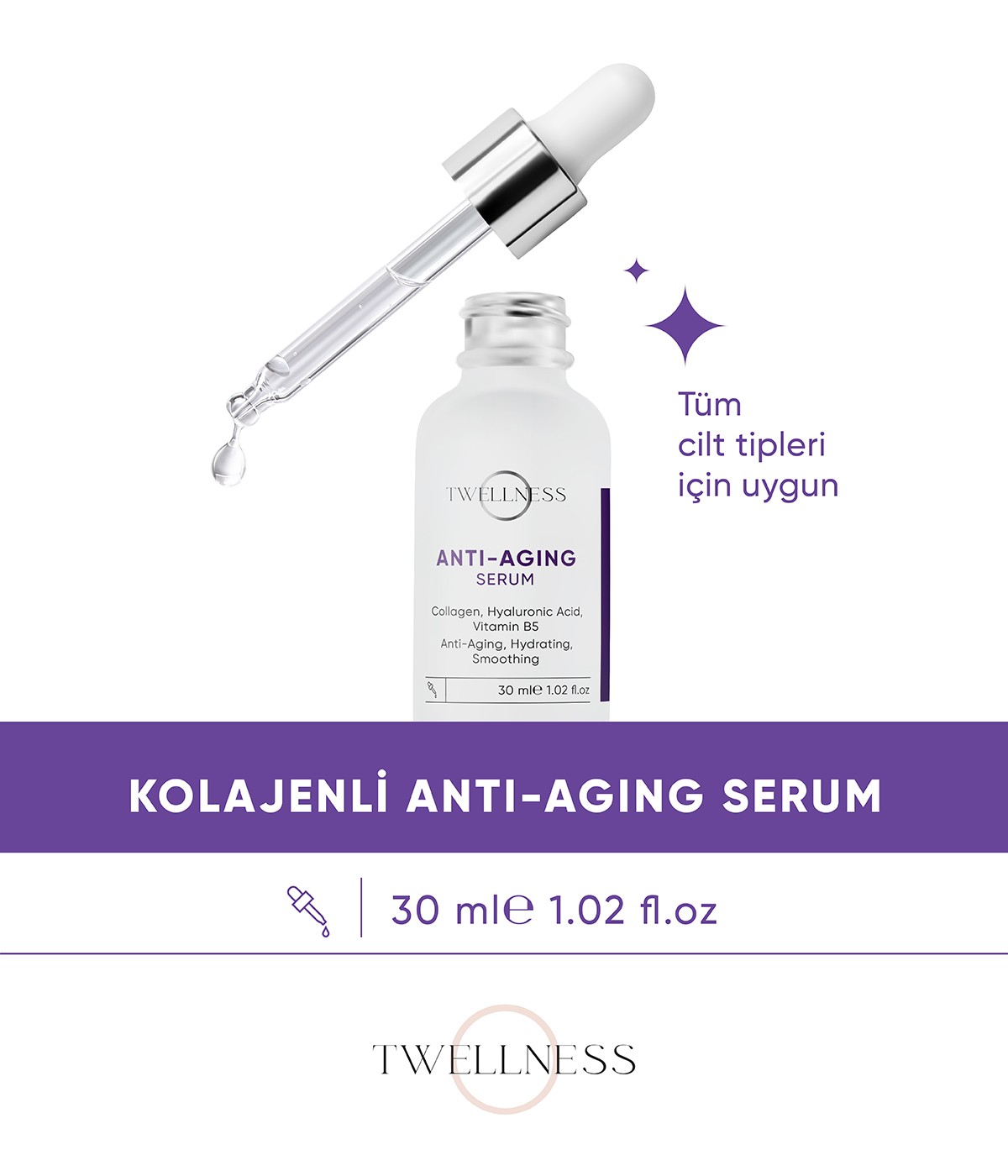 Twellness Kolajen Yaşlanma Karşıtı Serum - 30 ml