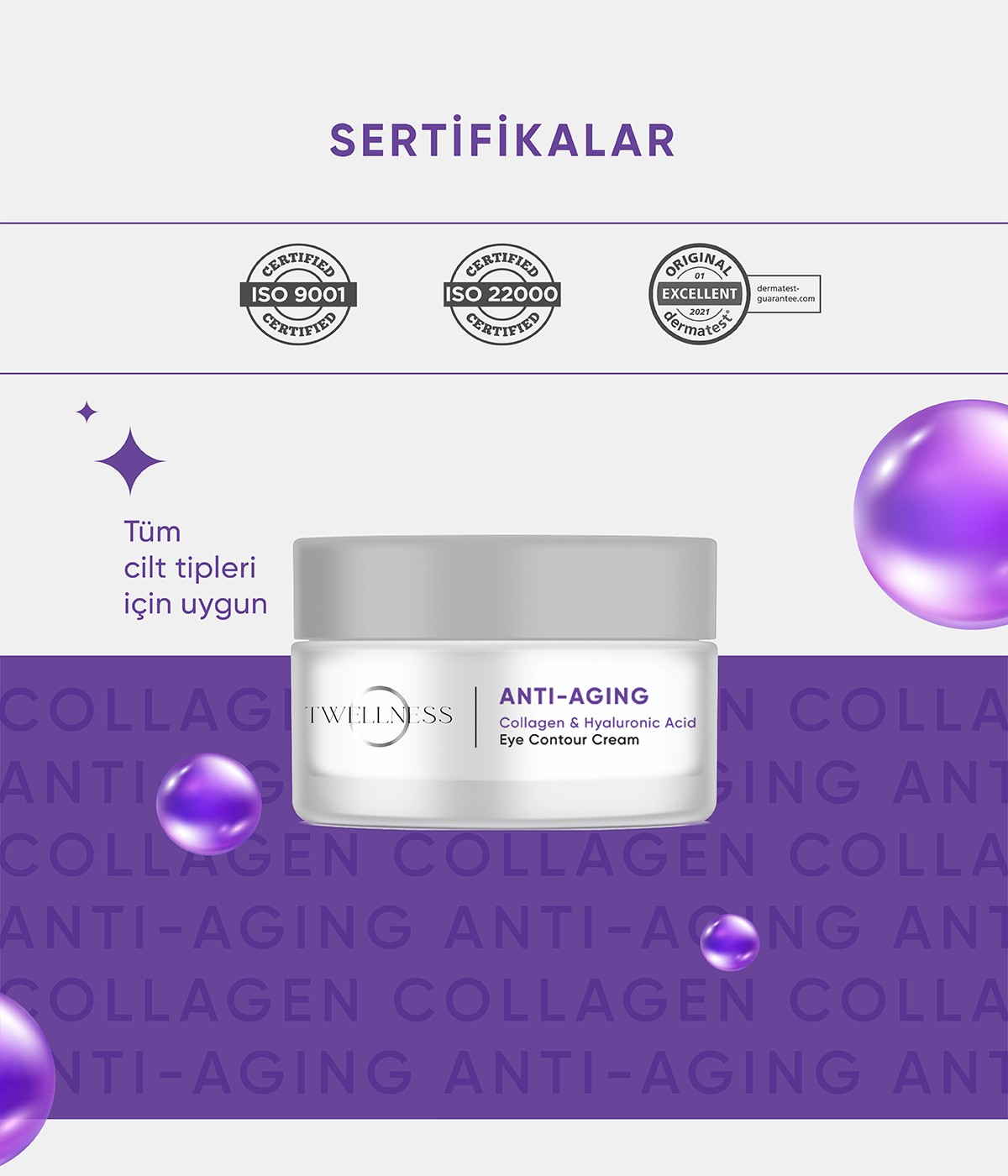 Twellness Kolajen Yaşlanma Karşıtı Göz Çevresi Kremi - 20 ml