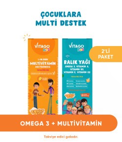 2'li Paket Vitago Kids Balık Yağı+Multivitamin Şurup