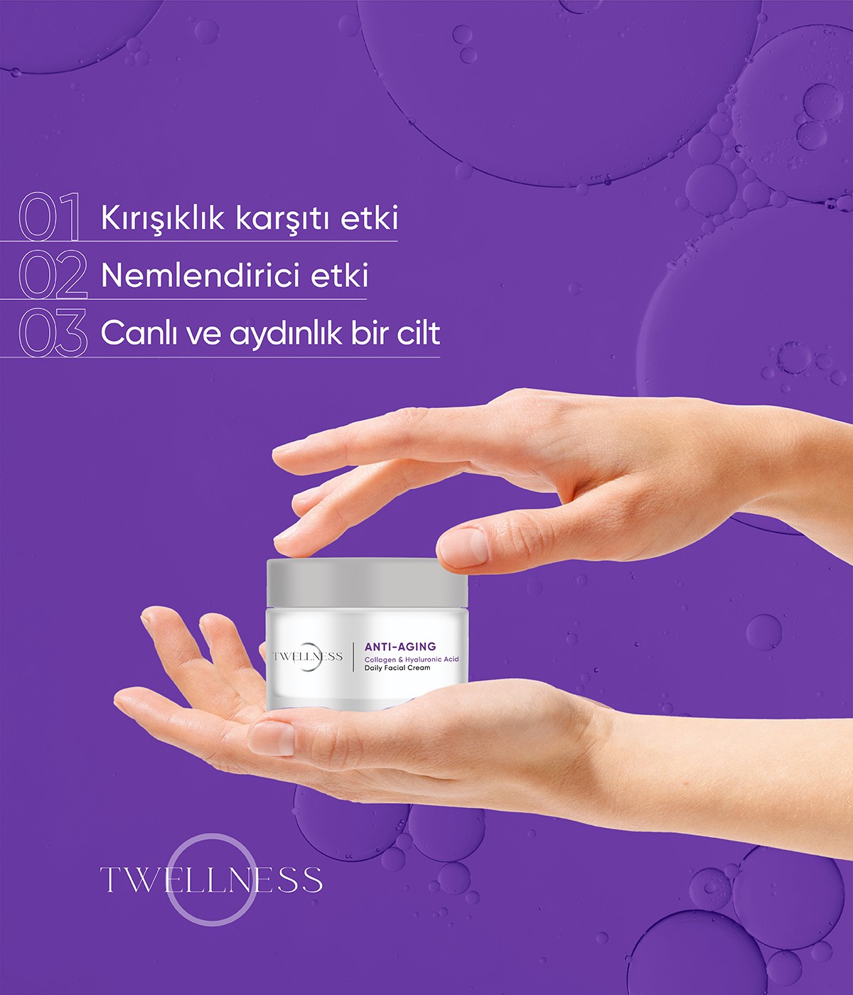 Twellness Kolajen Yaşlanma Karşıtı Günlük Yüz Kremi - 50 ml