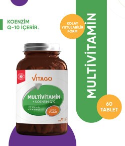 Vitago Multivitamin Koenzim Q-10 Tablet Takviye Edici Gıda