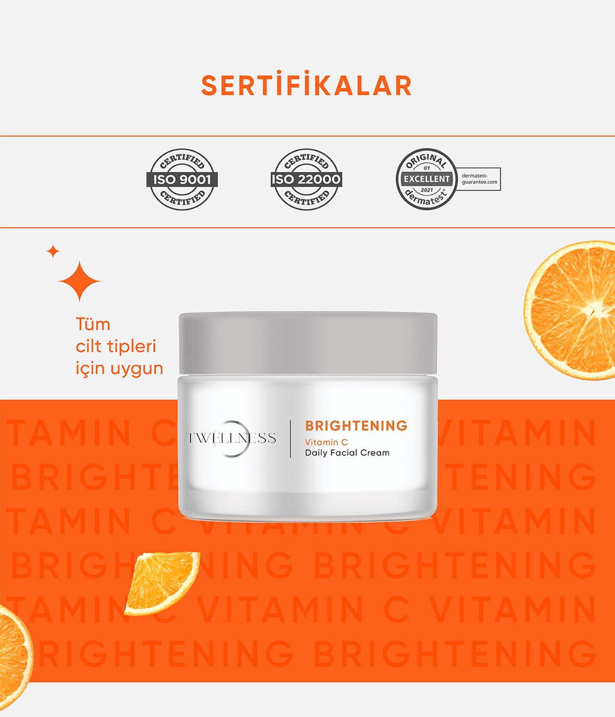 Twellness C Vitamini Aydınlatıcı Günlük Yüz Kremi - 50 ml