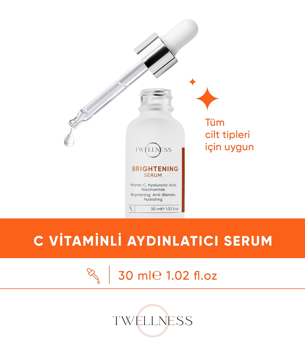 Twellness C Vitamini Aydınlatıcı Serum - 30 ml