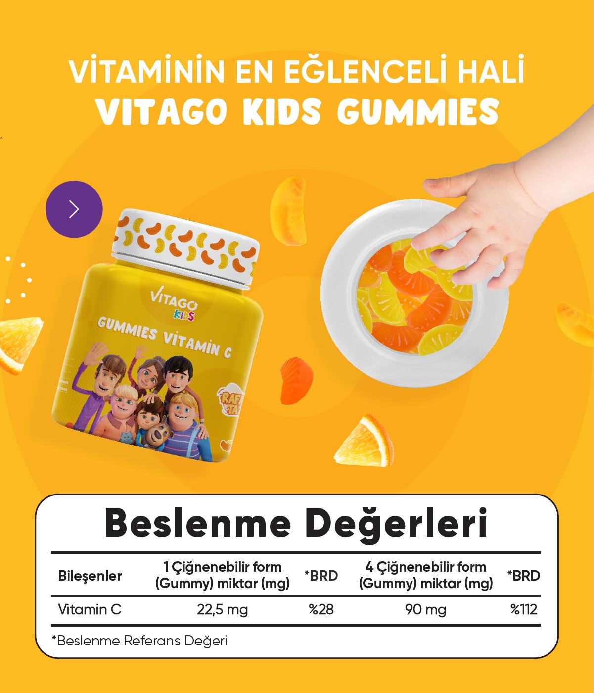 4'lü Paket Vitago Kids Gummies Vitamin Seti