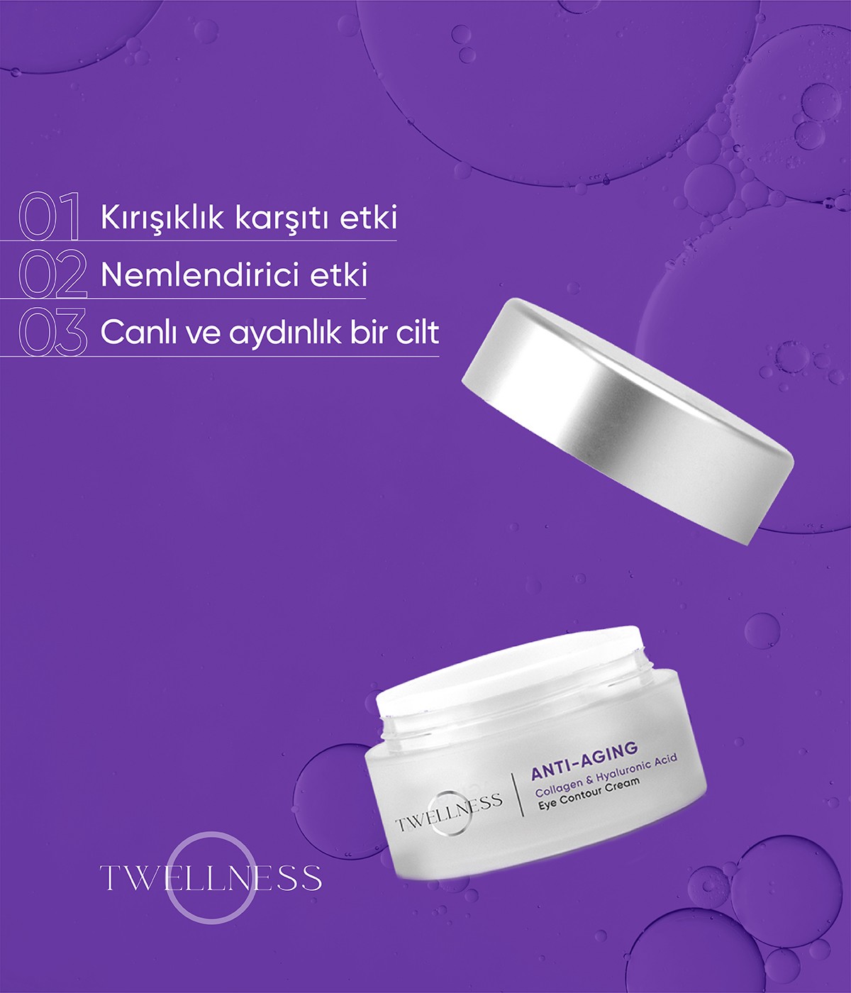 Twellness Kolajen Yaşlanma Karşıtı Göz Çevresi Kremi - 20 ml