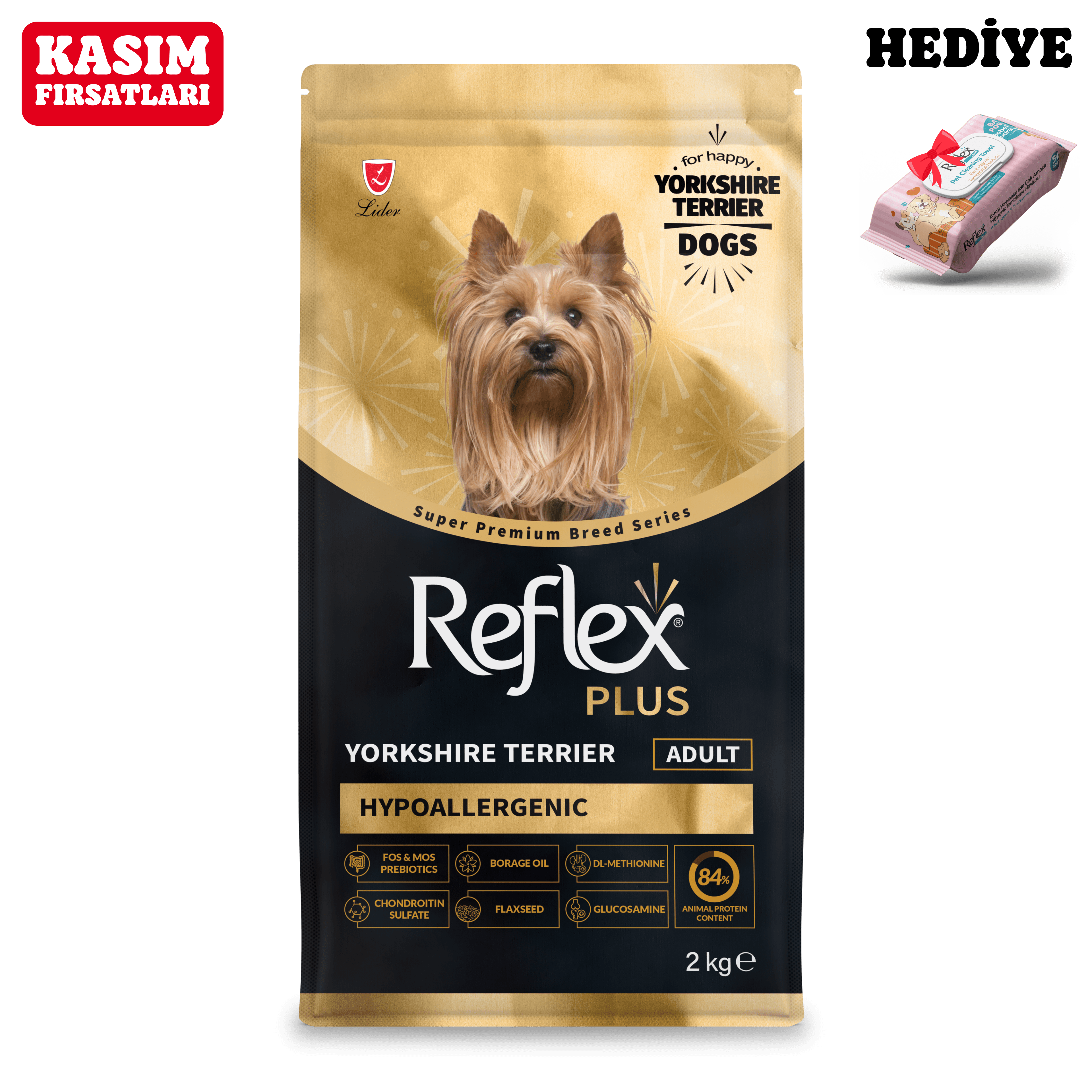 Reflex Plus Yorkshire Terrier Yetişkin Köpek Maması 2 kg