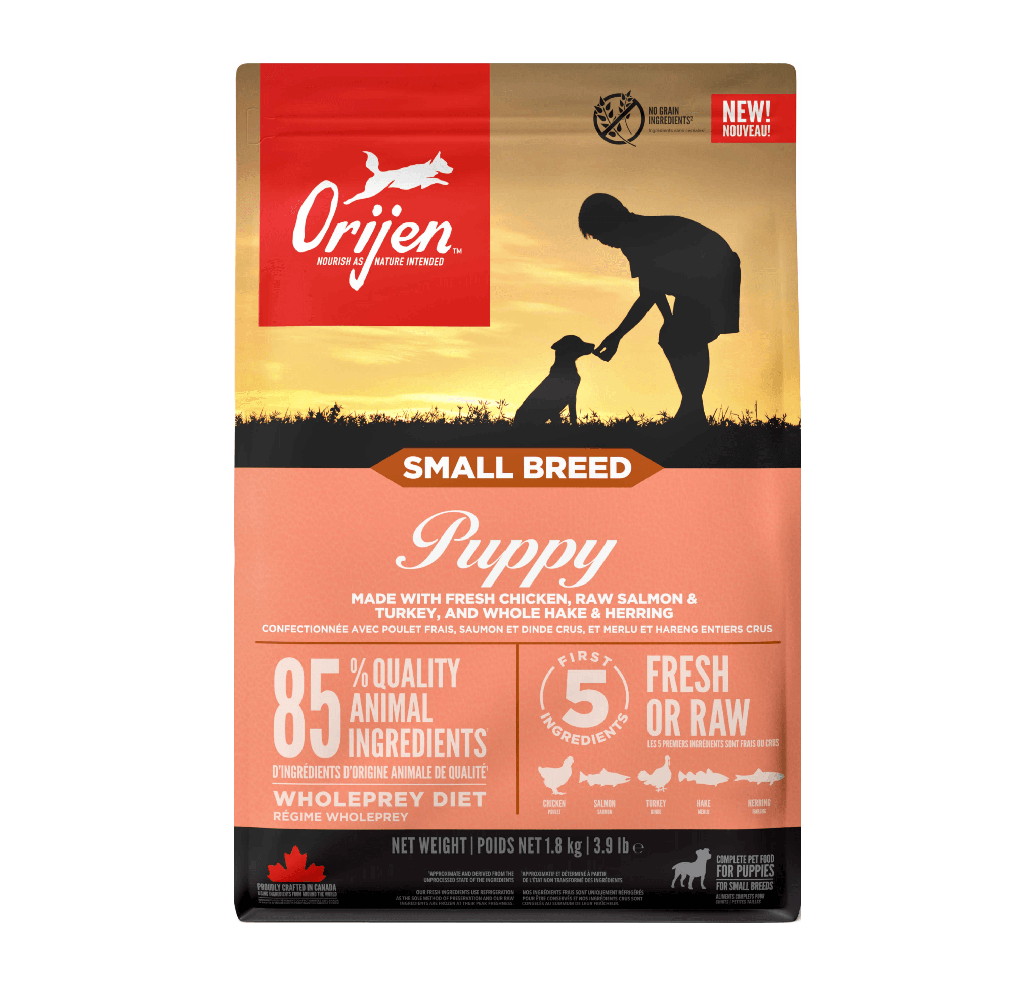 Orijen Small Breed Puppy Küçük Irk Tahılsız Yavru Köpek Maması 1.8 kg