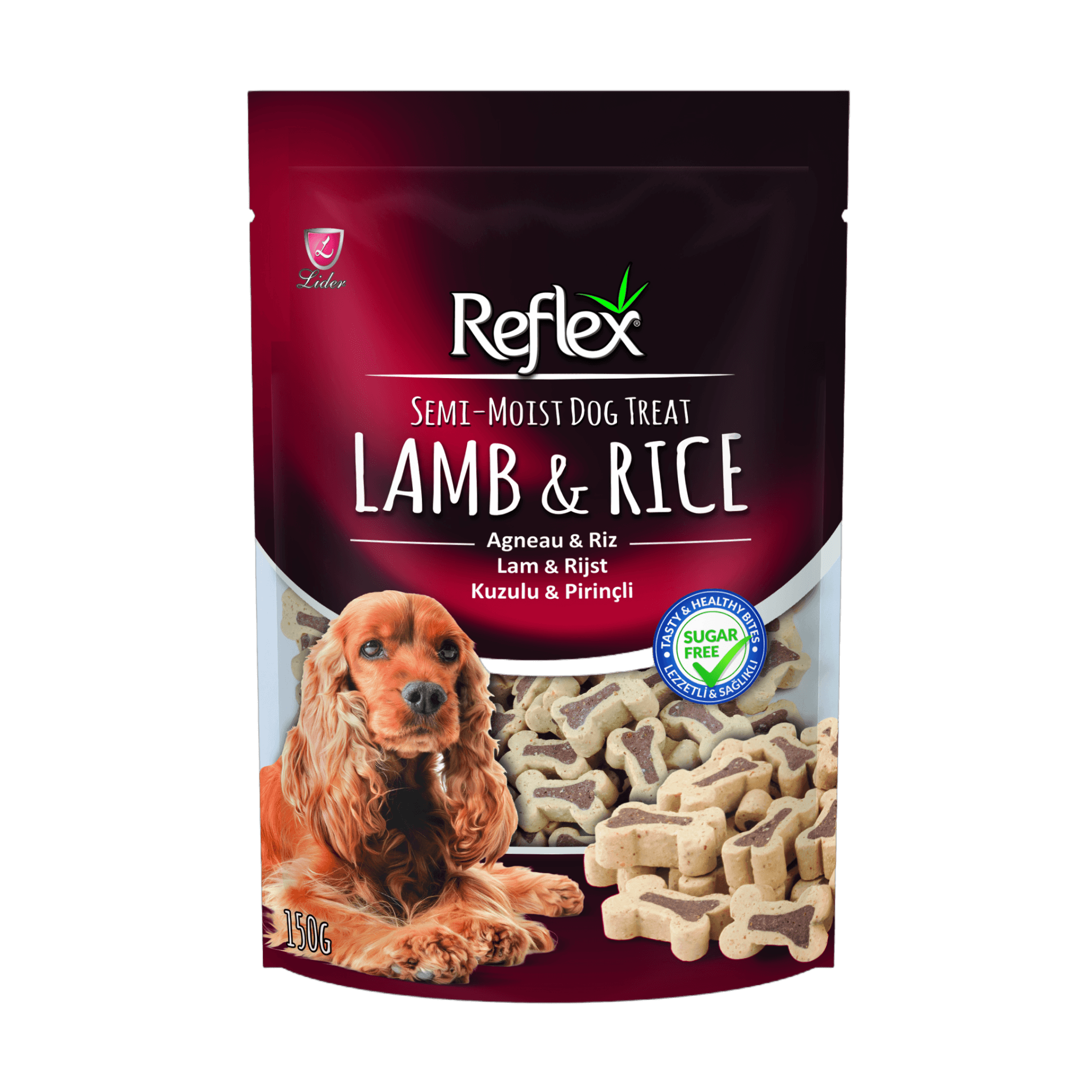 Reflex Kuzulu ve Pirinçli Köpek Ödül Maması 150 gr