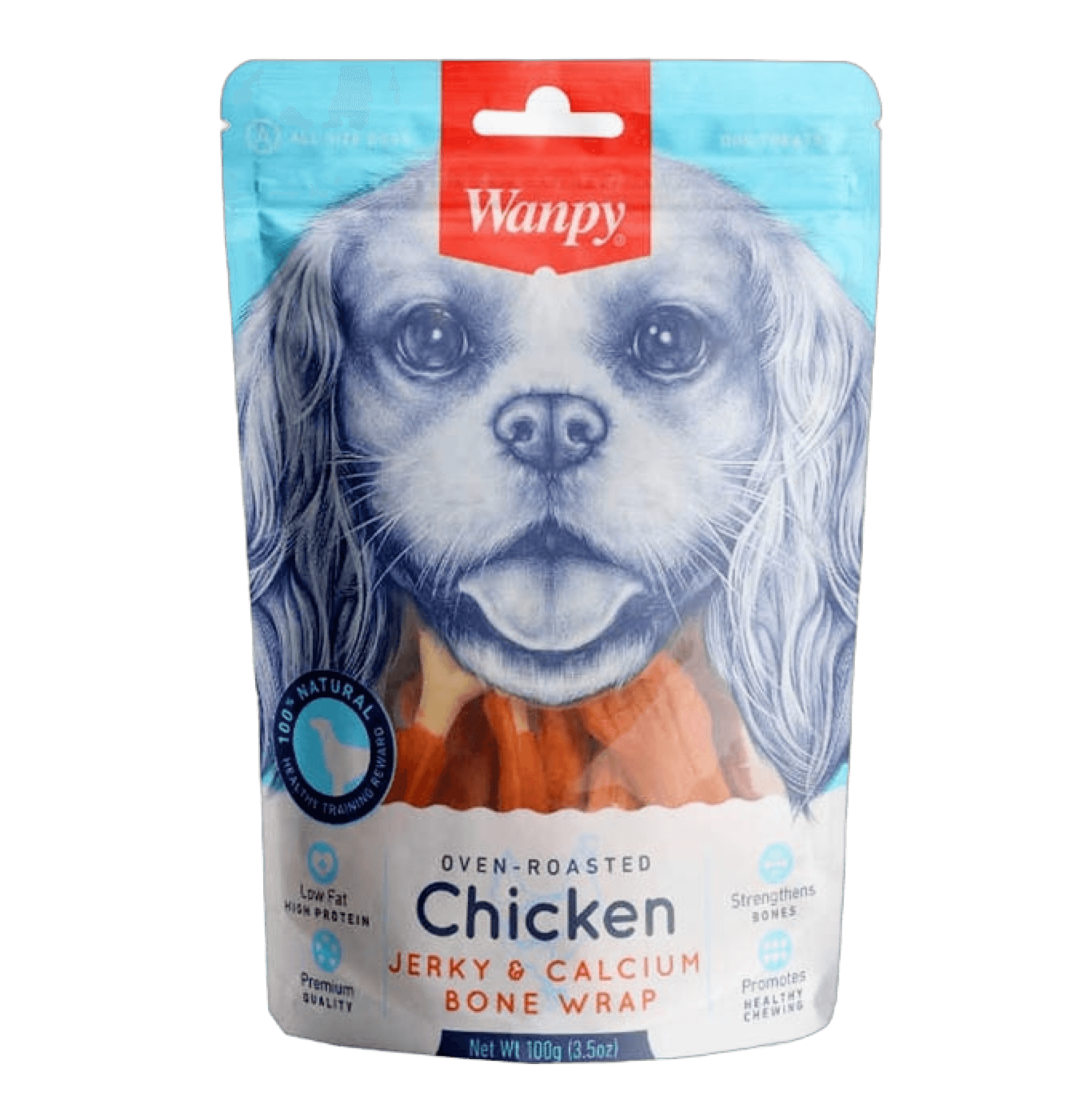 Wanpy Oven Roasted Kalsiyumlu Gerçek Tavuk Köpek Ödül Maması 100 gr