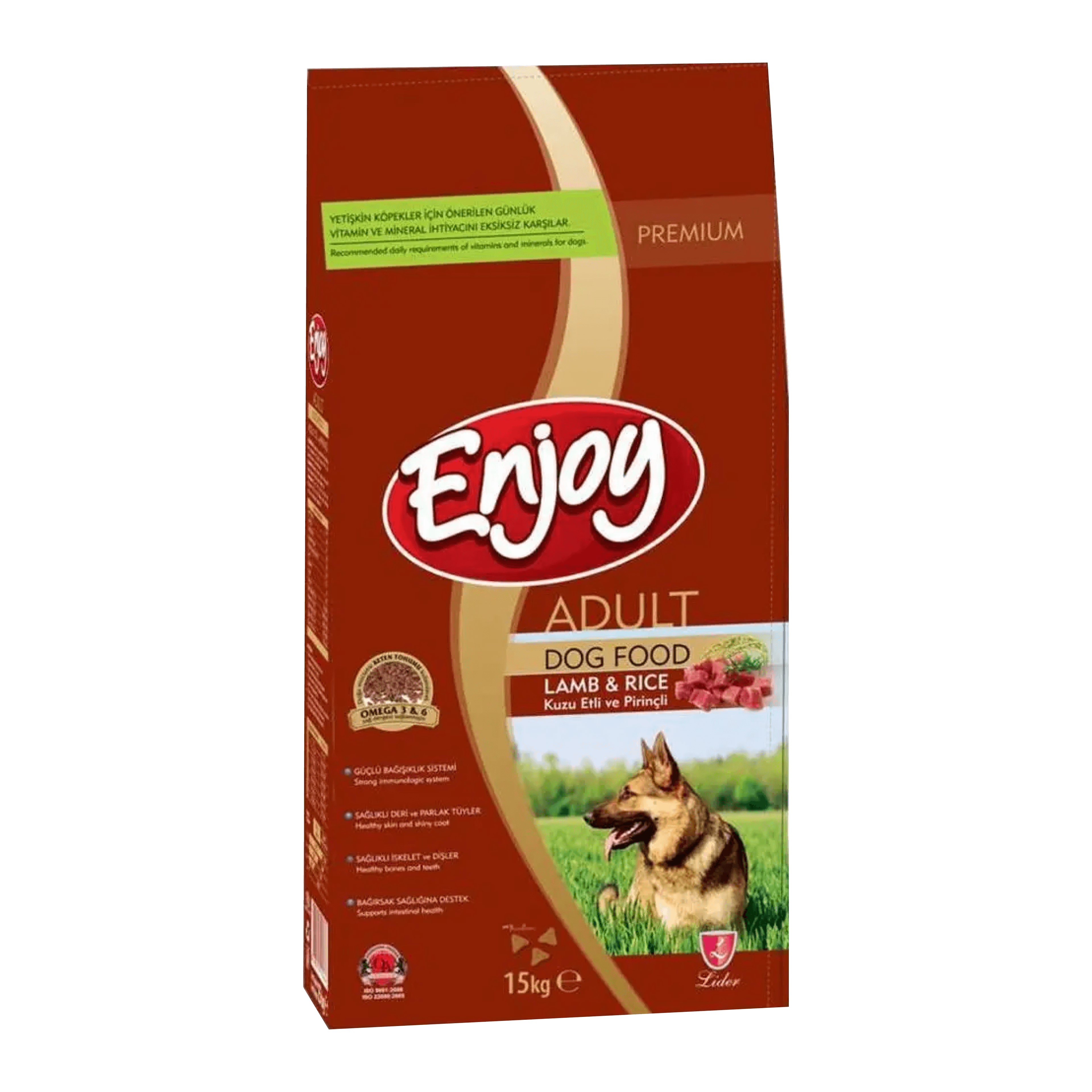 Enjoy Kuzu Etli ve Pirinçli Köpek Maması 15 kg