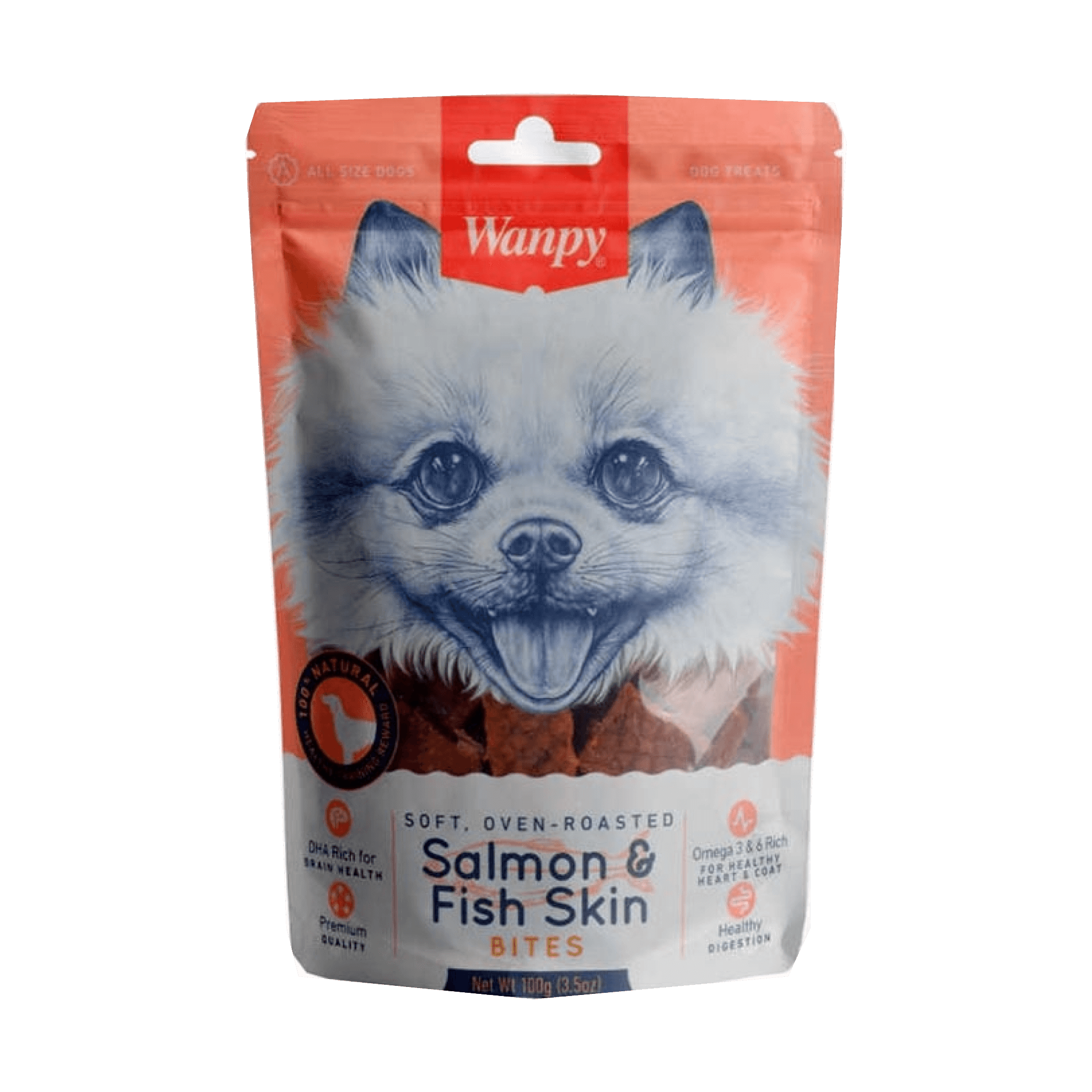 Wanpy Oven Roasted Gerçek Somon Dilimli Köpek Ödül Maması 100 gr