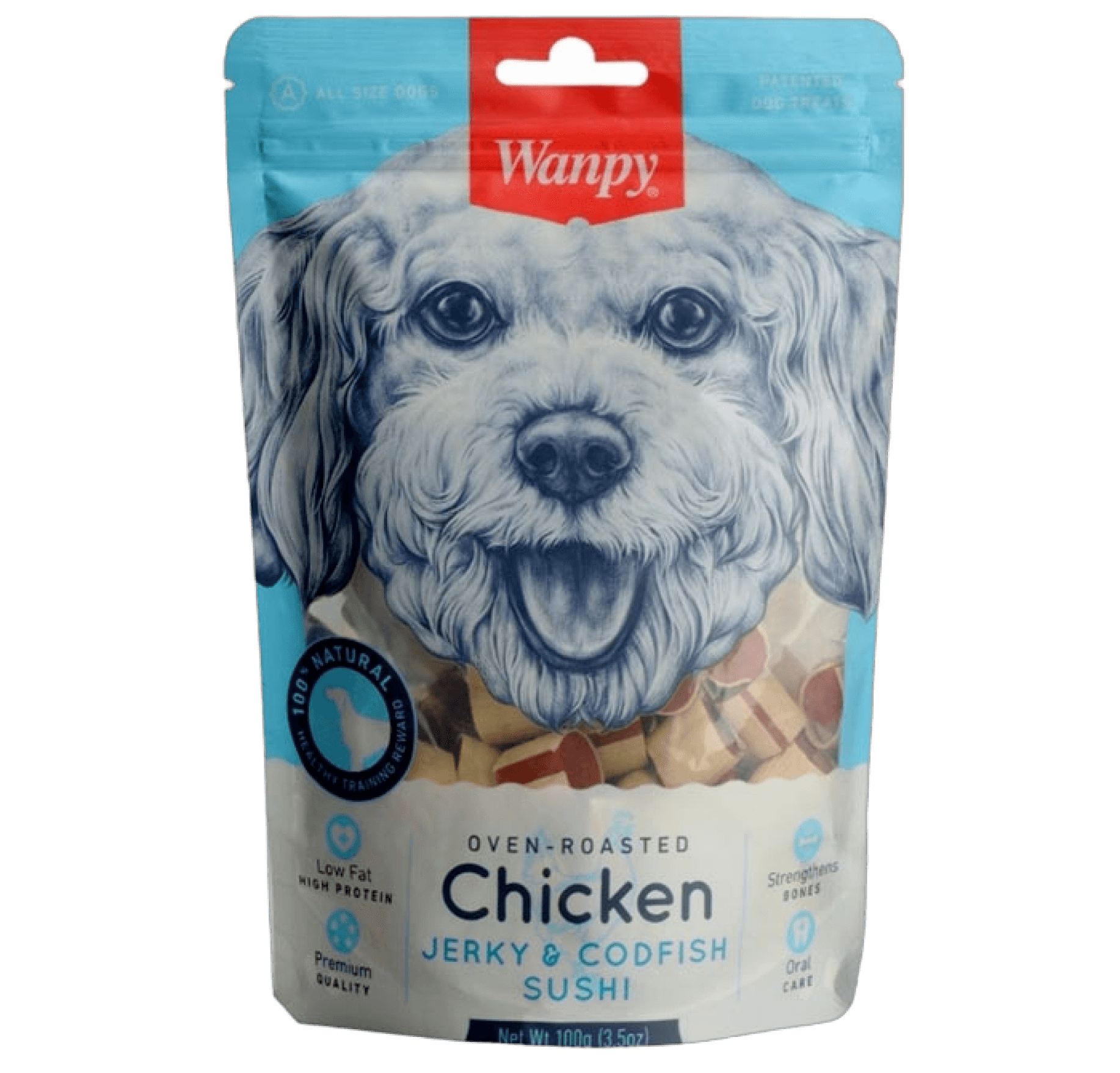 Wanpy Oven Roasted Tavuk Sargılı Morina Balıklı Köpek Ödülü 100 gr