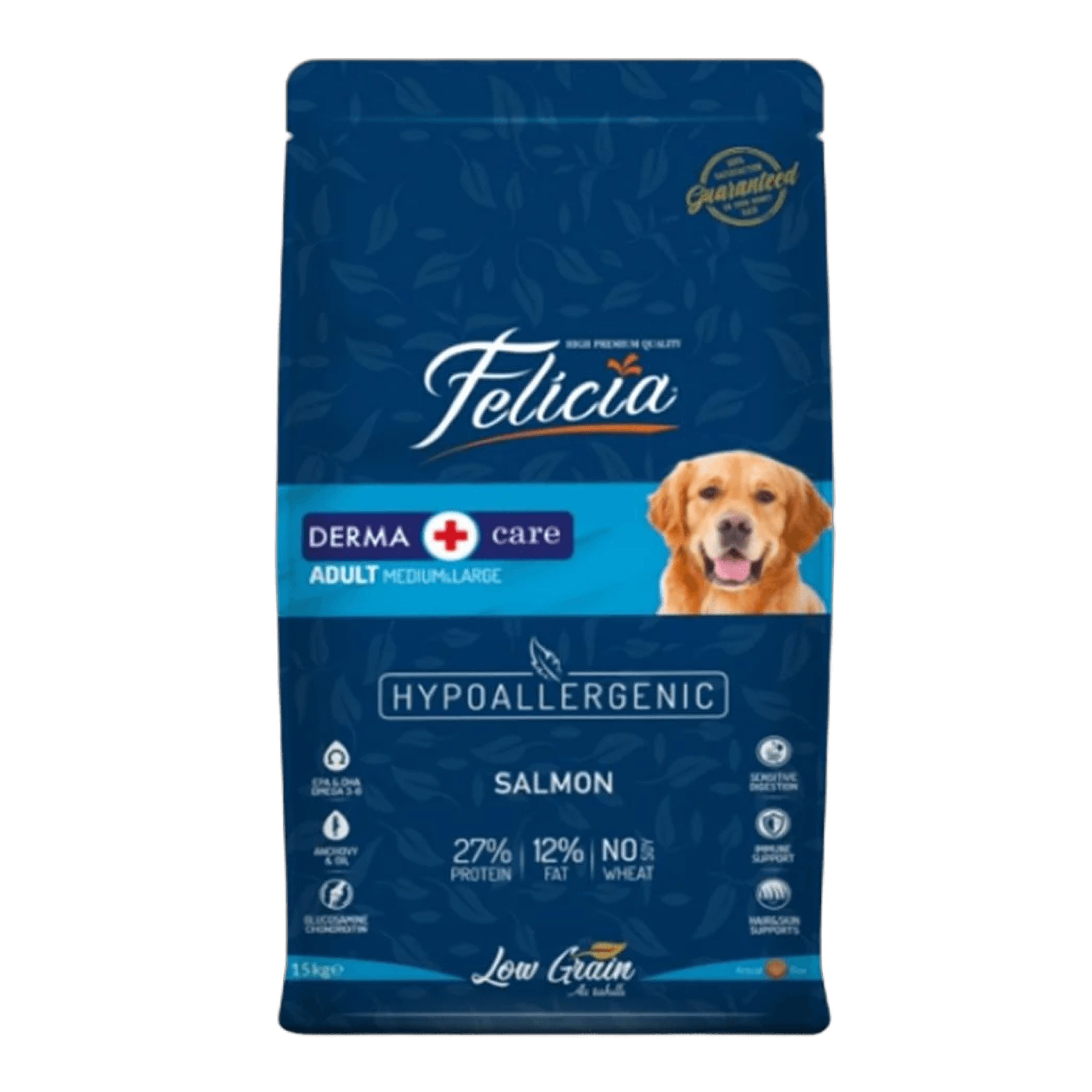 Felicia Hypo-Allergenic Somonlu Düşük Tahıllı Medium&Large Yetişkin Köpek Maması 15 kg