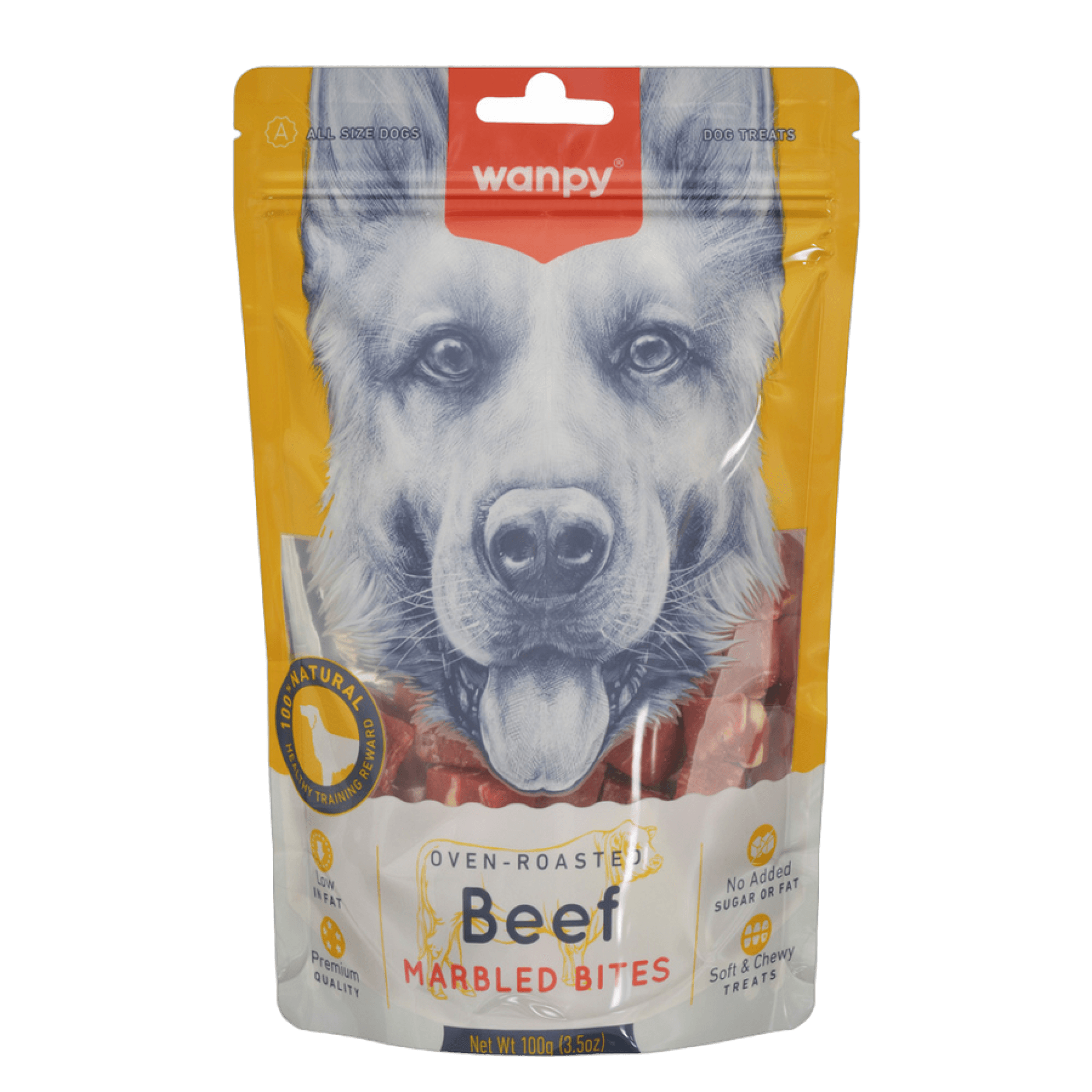 Wanpy Marbled Biftek Et Parçalı Köpek Ödül Maması 100 gr