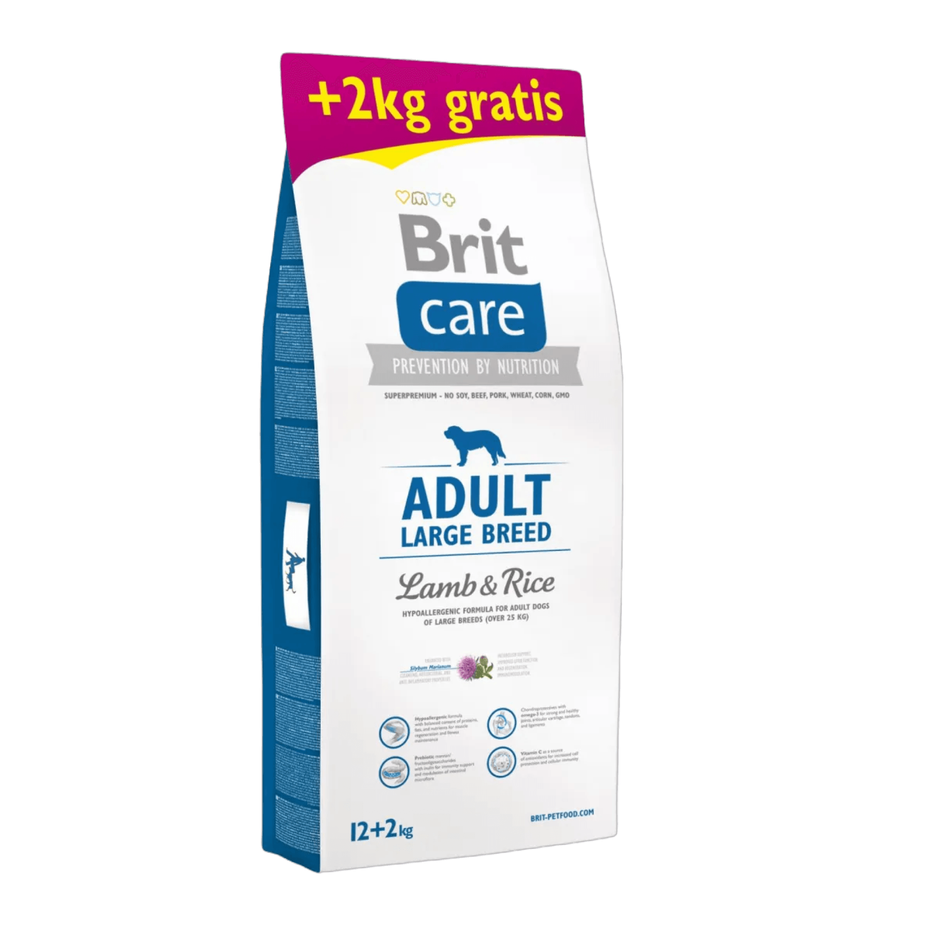 Brit Care Hypoallergenic Adult Large Breed Kuzulu Büyük Irk Yetişkin Köpek Maması 12+2 kg