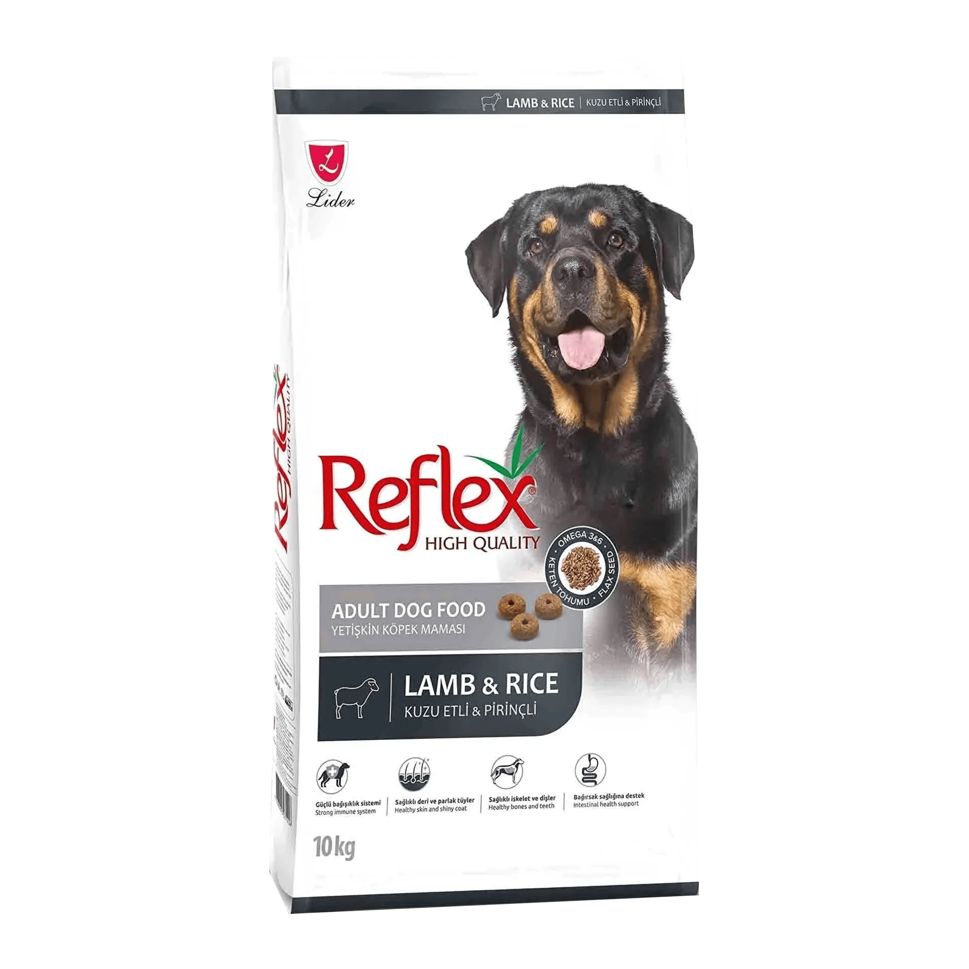 Reflex Kuzu Etli Ve Pirinçli Yetişkin  Köpek Maması 15 kg