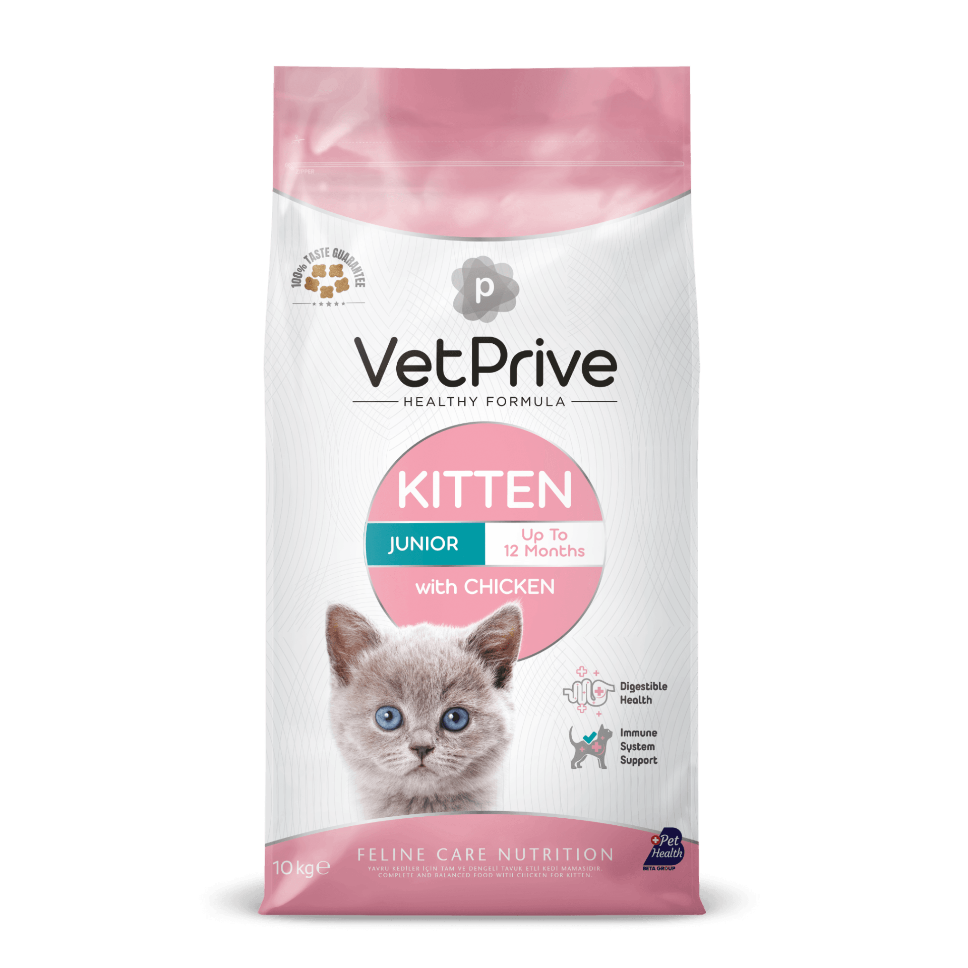 Vet Prive Kitten Tavuklu Yavru Kedi Maması 10 kg