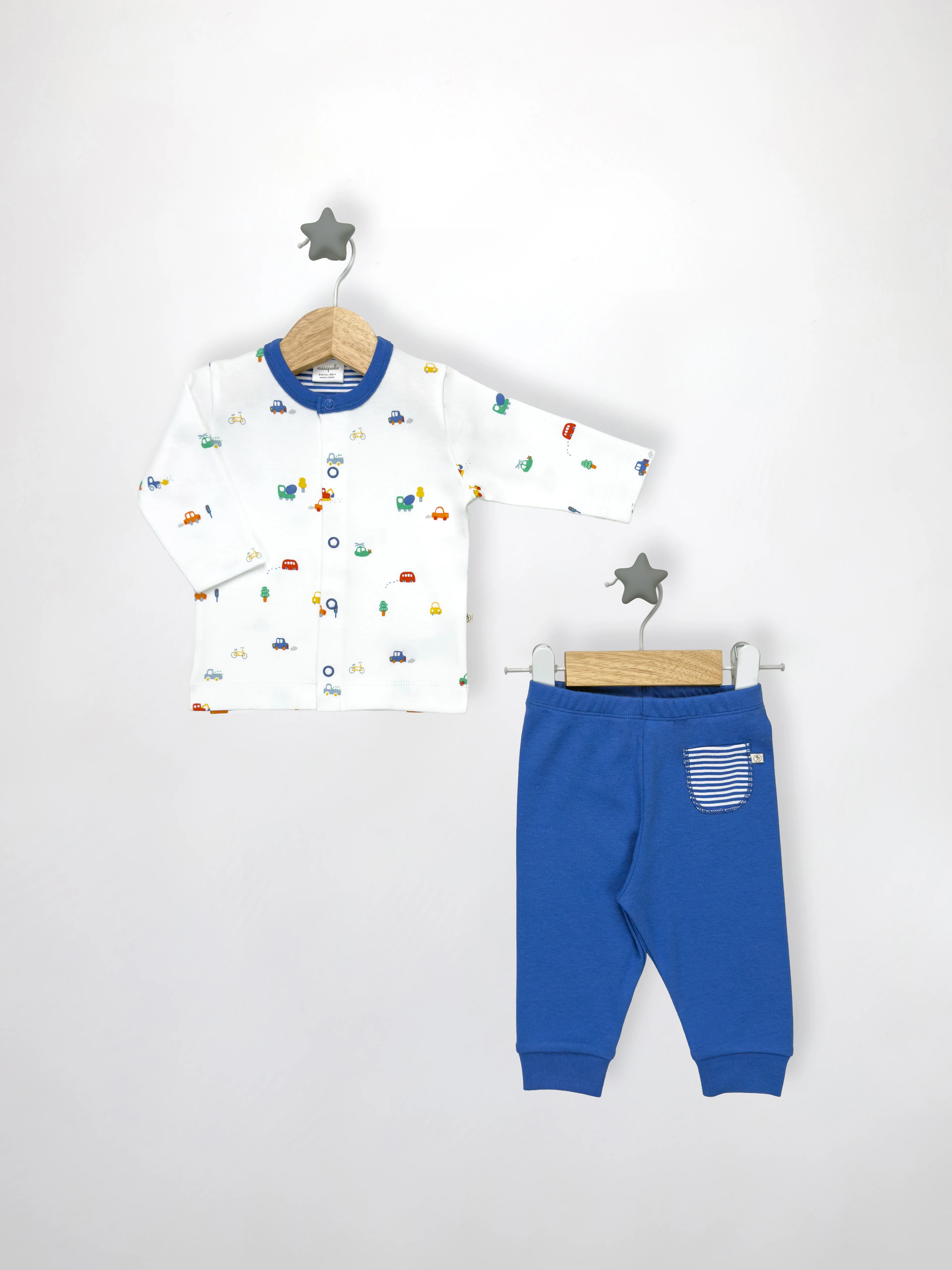 Oeko-Tex Sertifikalı Erkek Bebek Yumuşacık 2’li Pijama Takım