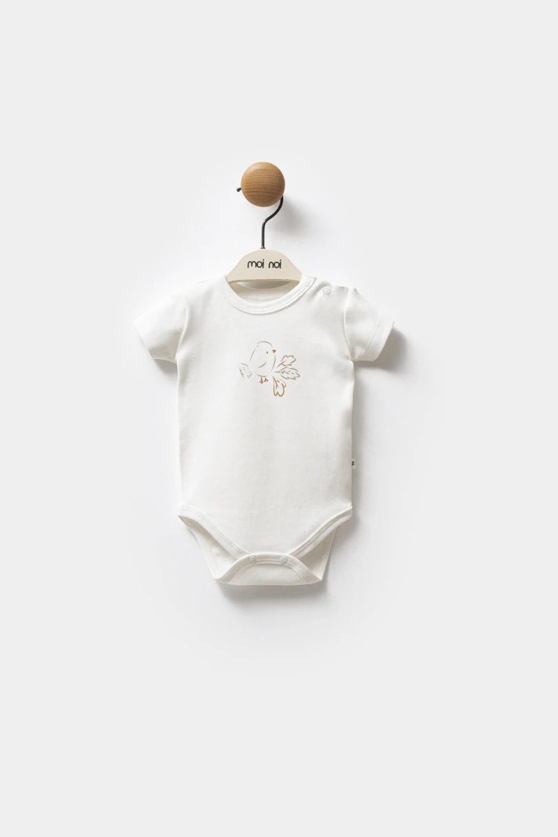 Oeko-Tex Sertifikalı 3’lü Sonbahar Kuş Desenli Kız Bebek Seti