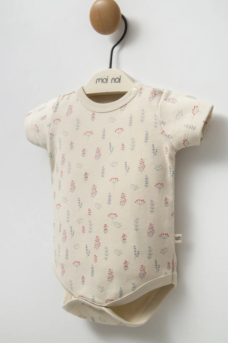 Oeko-Tex Sertifikalı Kokina Desenli 5’li Organik Bebek Seti