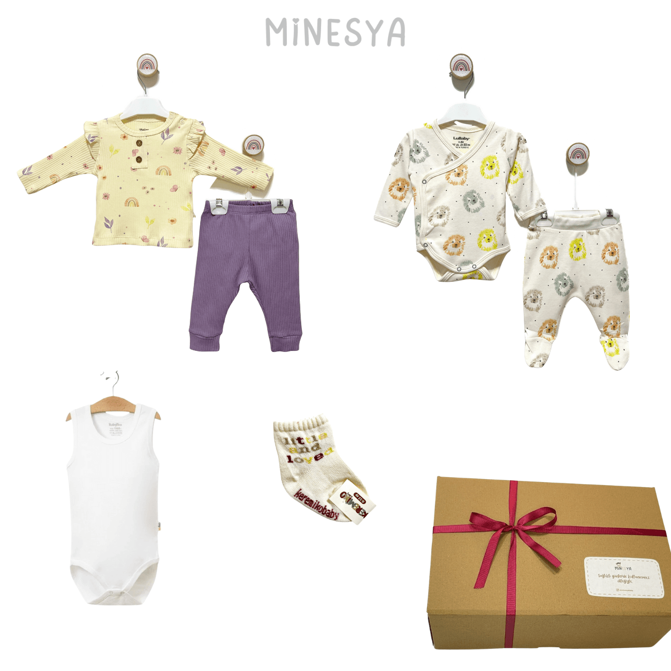Uygun Fiyatlı Kız Bebek Hediyelik Set (Hediye Kutulu) 