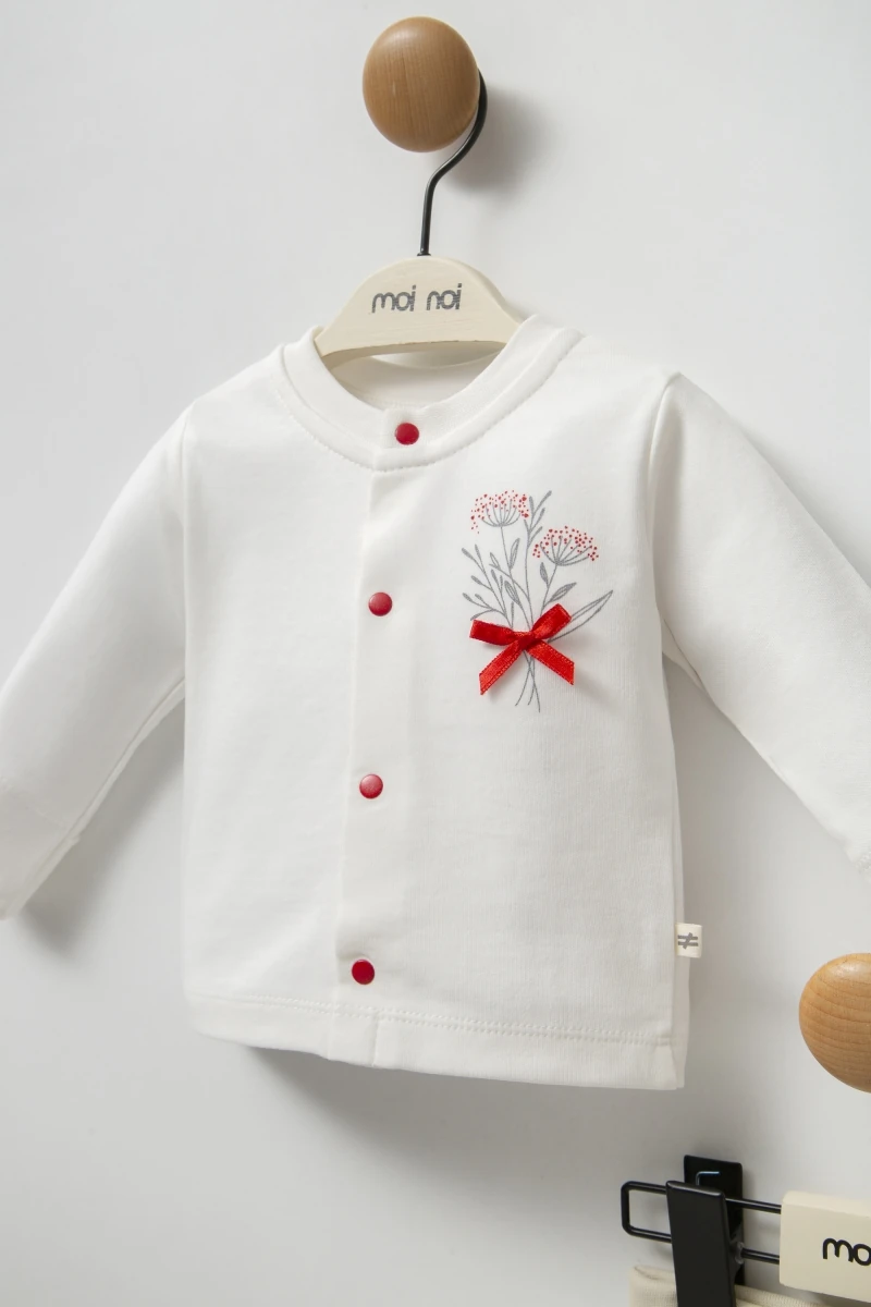 Oeko-Tex Sertifikalı Kokina Desenli 5’li Organik Bebek Seti