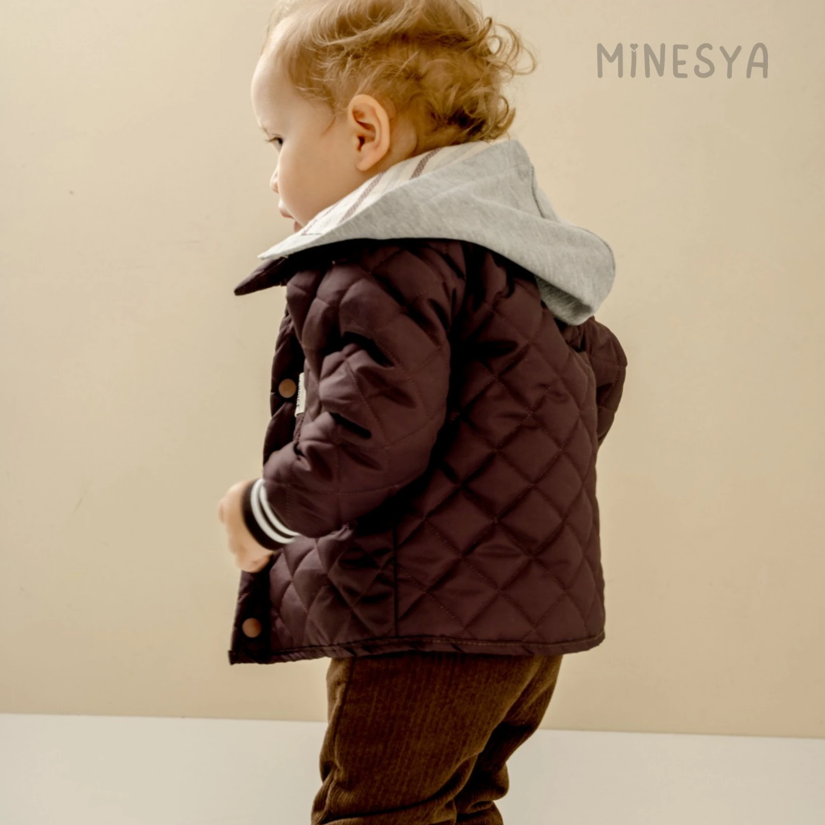 Oeko-Tex Sertifikalı Erkek BebekKapitone Montlu Kadife Pantolonlu 3’lü Takım