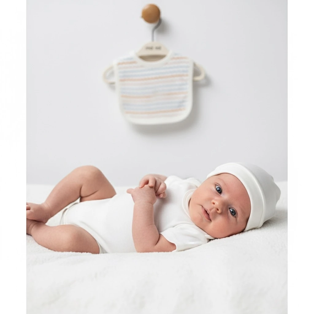 Oeko-Tex Sertifikalı Zigzag Desen 5’li Organik Pamuklu Set