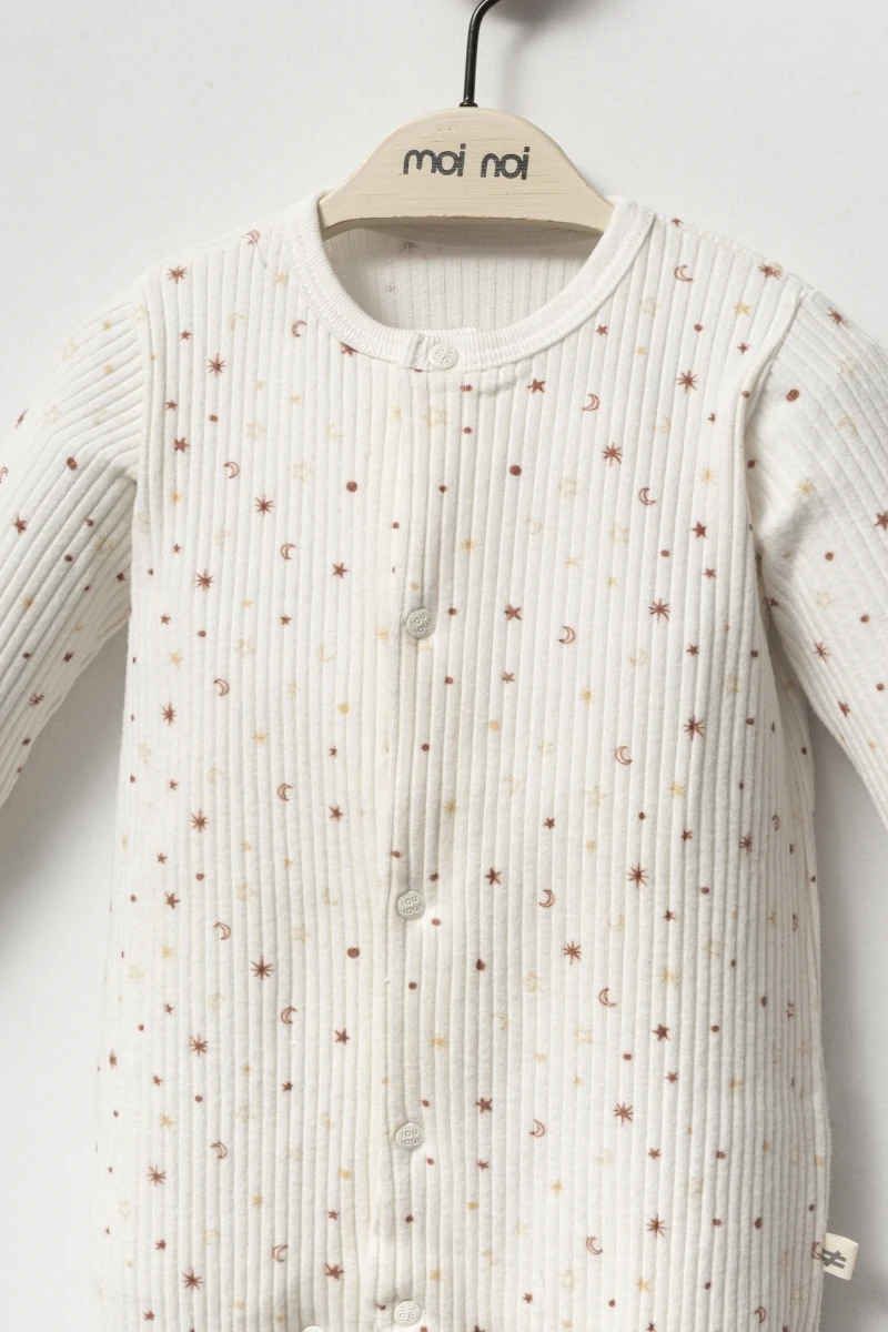 Oeko-Tex Sertifikalı Ekru 10 Parça Yenidoğan Set – Kendinden Eldivenli, Yumuşak Dokulu