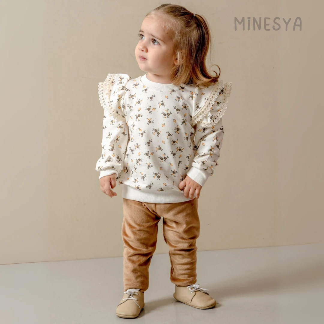 Oeko-Tex Sertifikalı Dantel Detaylı Kız Bebek 2’li Takım