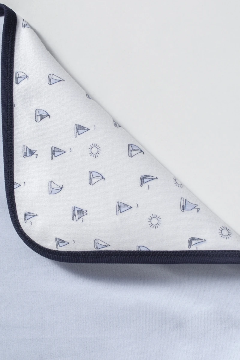 Oeko-Tex Sertifikalı Çift Kat Penye Captain Bebek Battaniyesi