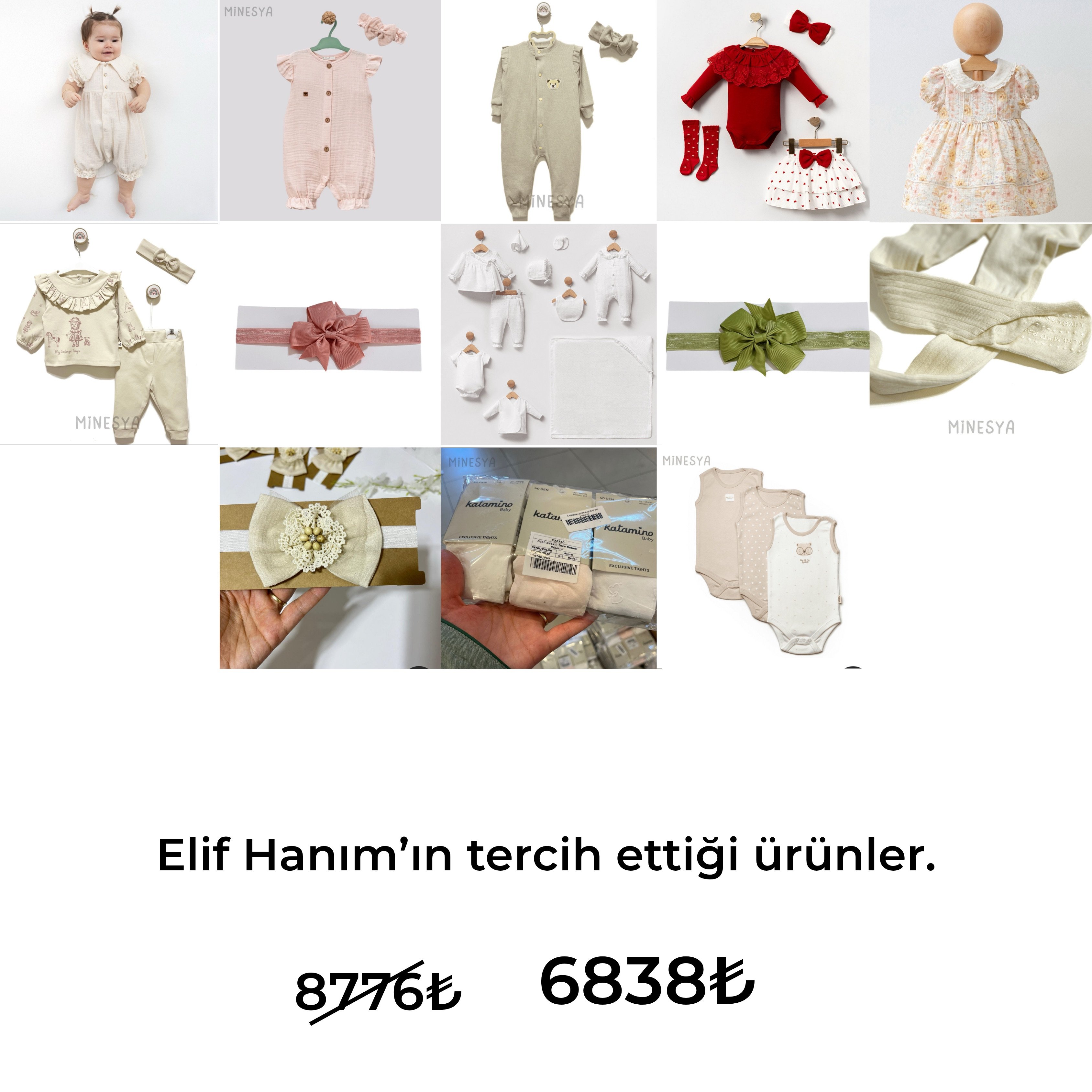 Minesya Yenidoğan Özel Paket – Kişiye Özel Seçim