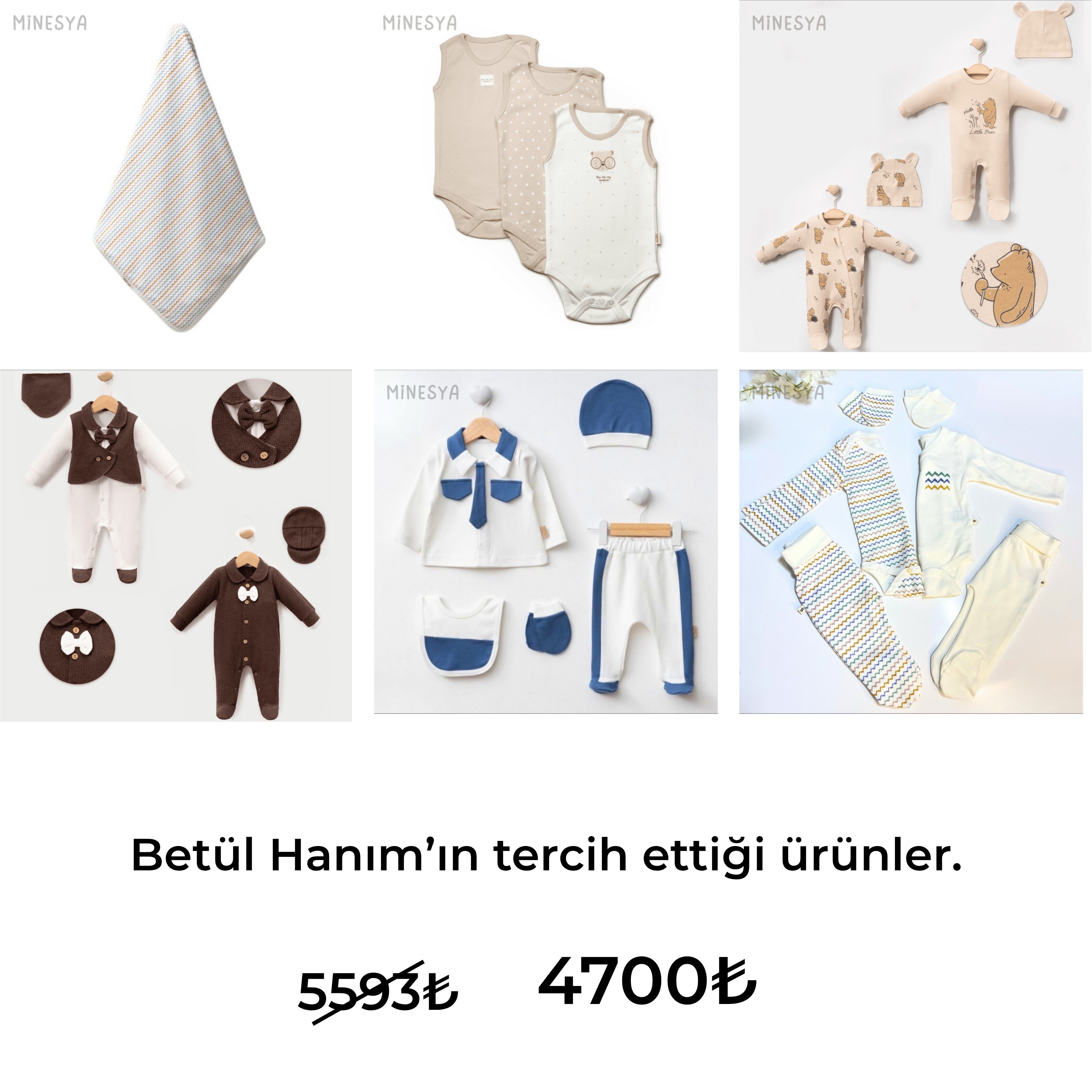 Minesya Yenidoğan Özel Paket – Kişiye Özel Seçim